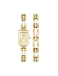 Iconic Rectangular Case Bangle Watch Set