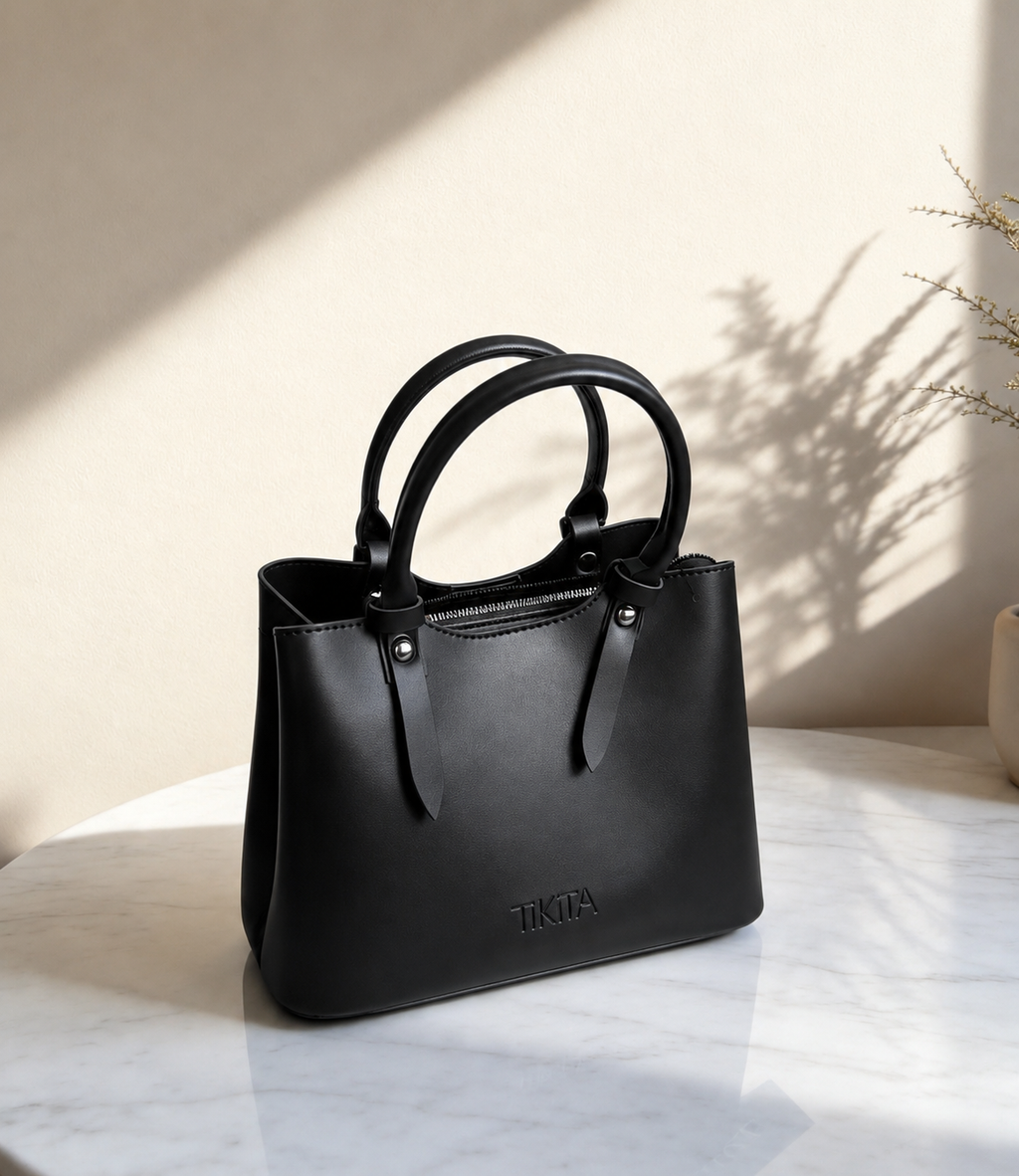 Sac à main zippé - Bordeaux