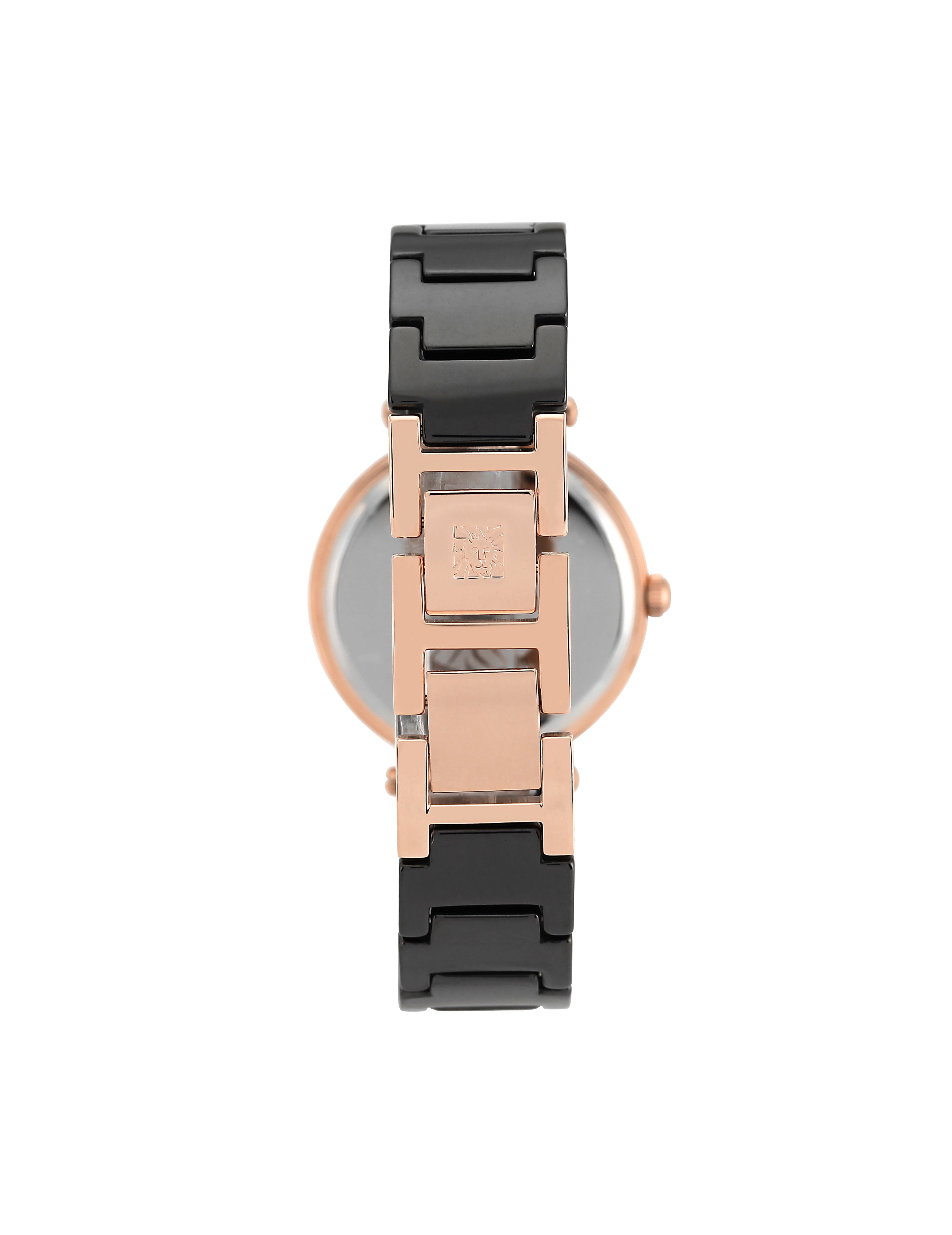 Ceramic Bracelet Watch with Diamond Accents