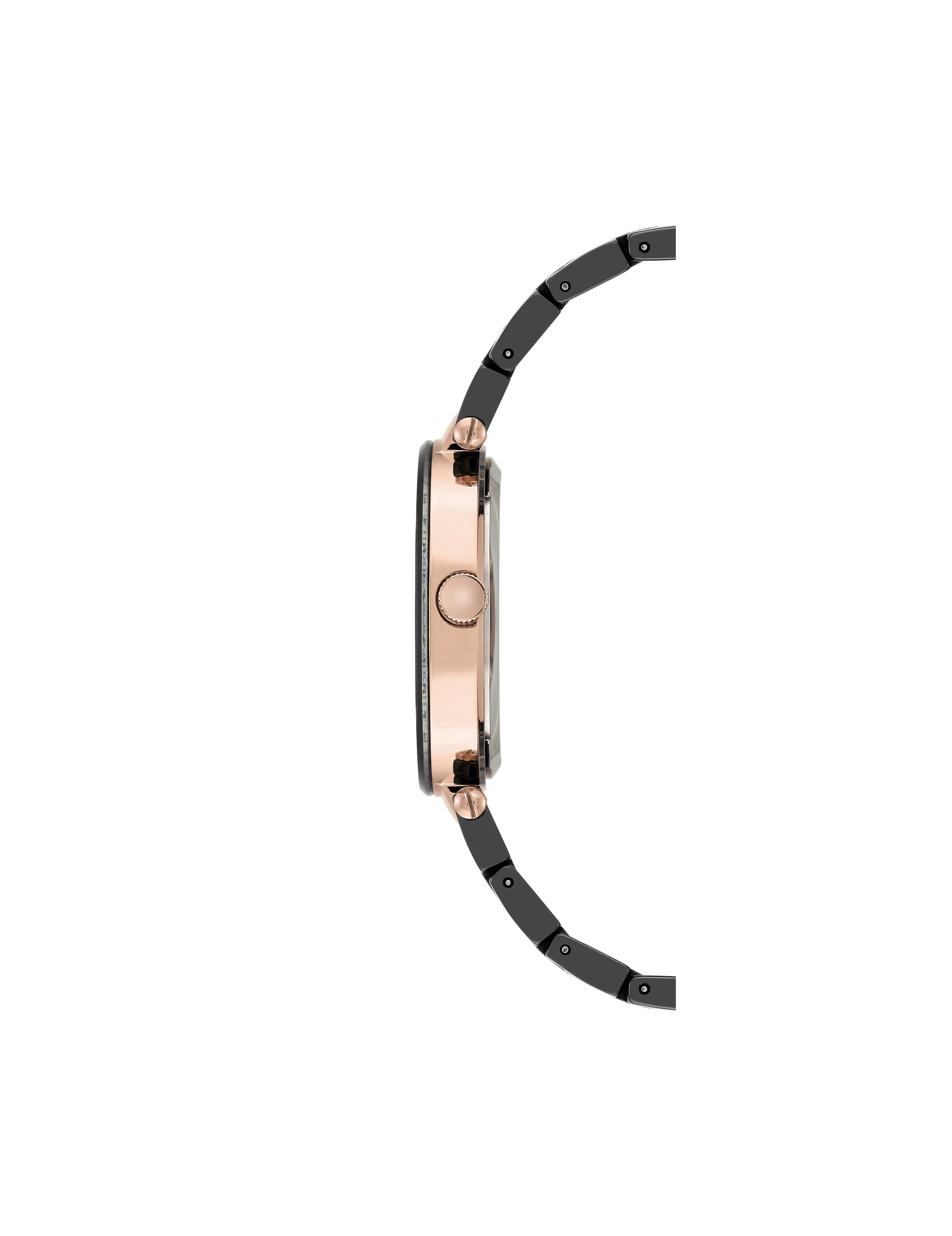 Ceramic Bracelet Watch with Diamond Accents