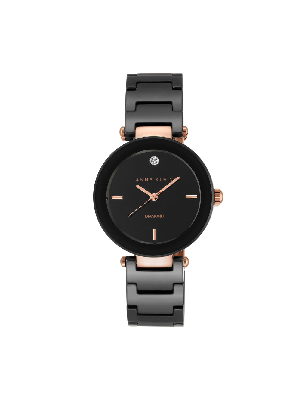 Ceramic Bracelet Watch with Diamond Accents