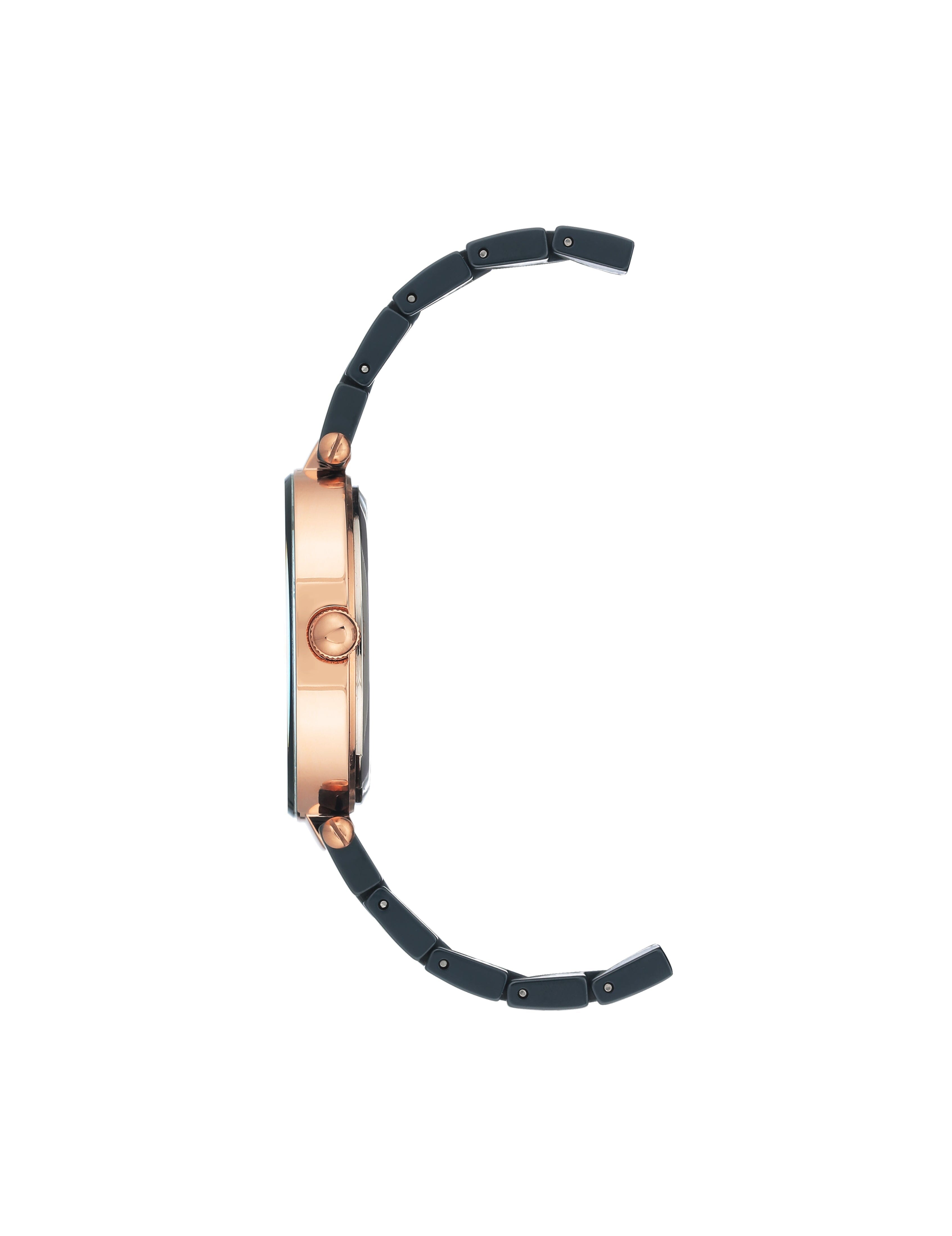 Ceramic Bracelet Watch with Diamond Accents