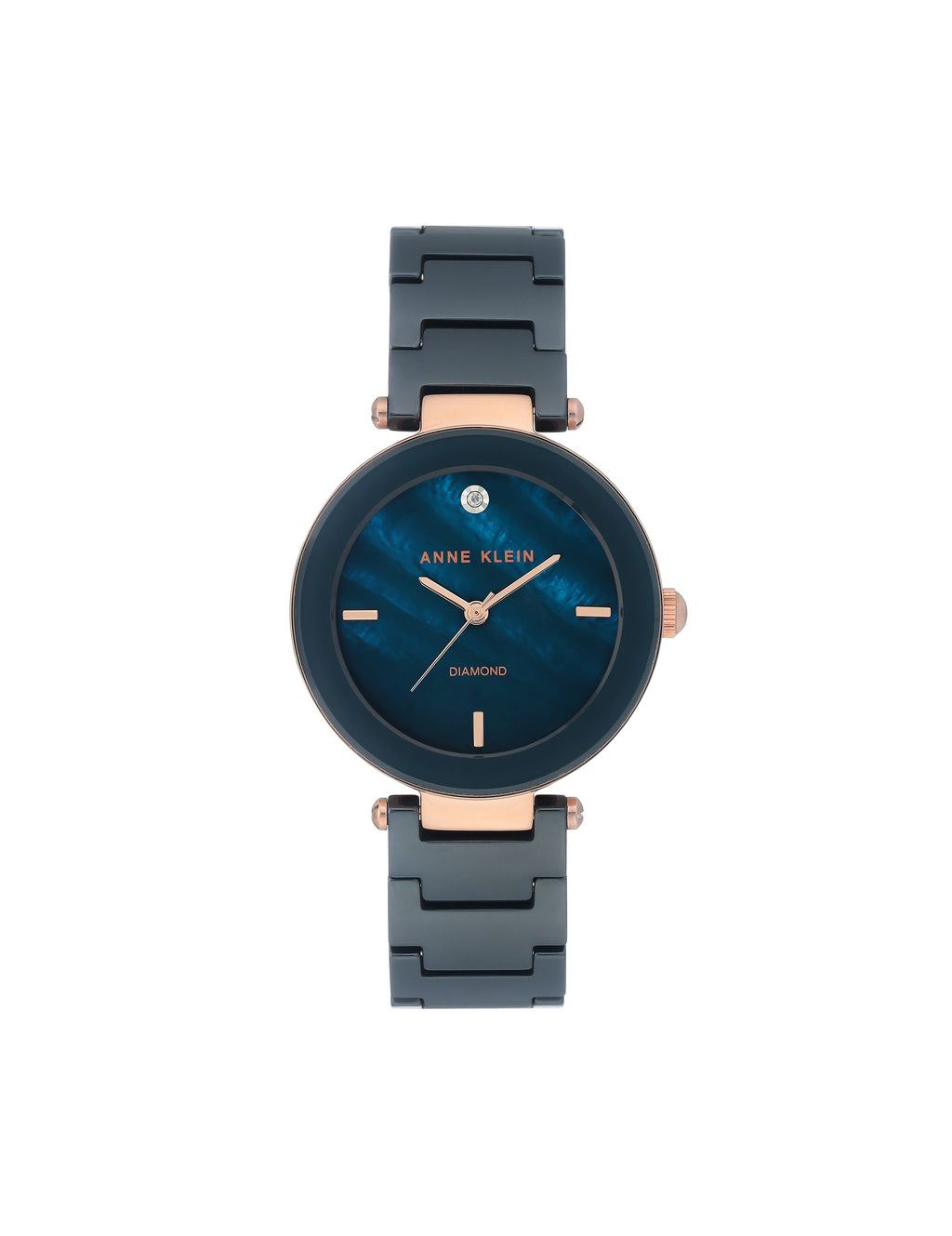 Ceramic Bracelet Watch with Diamond Accents