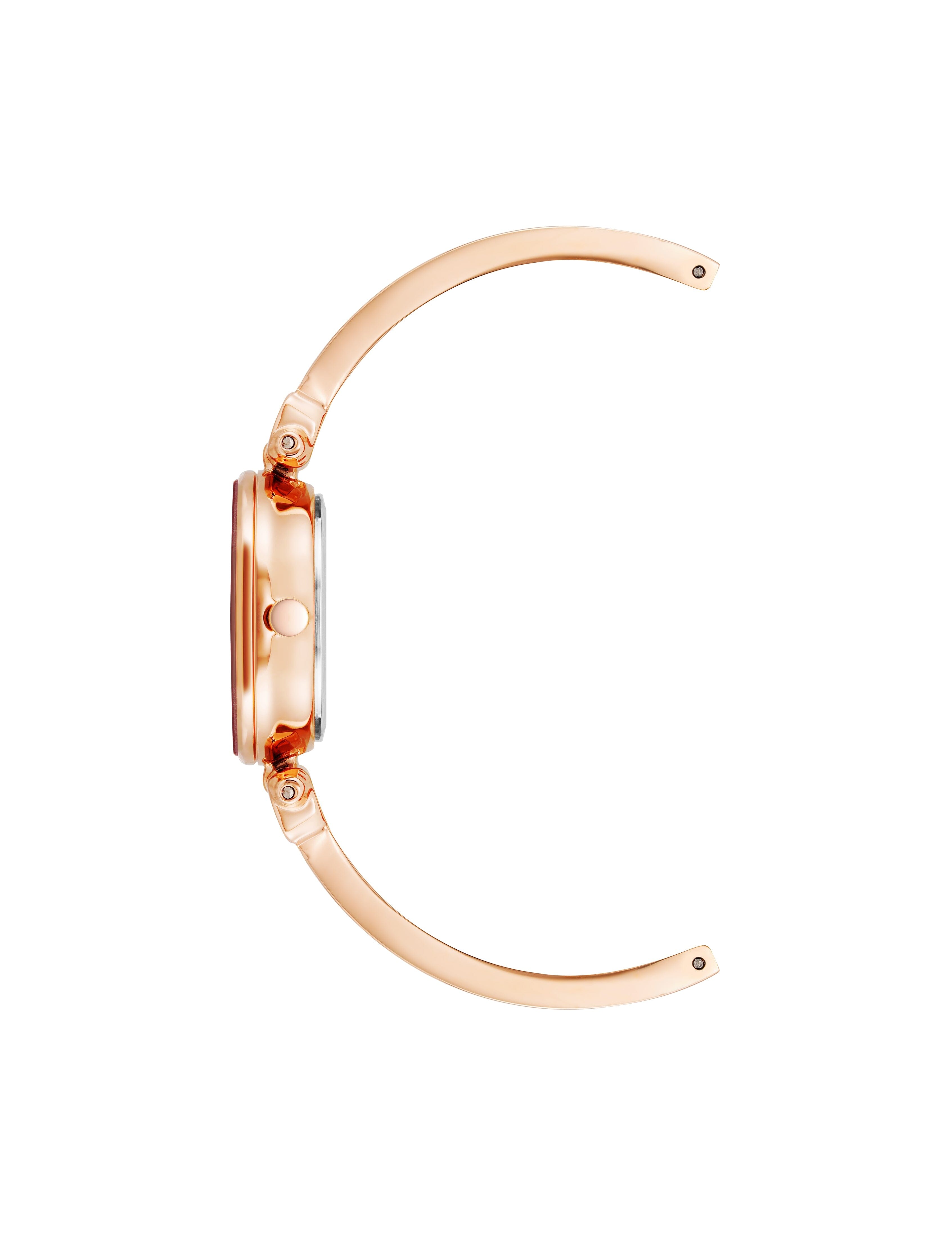 Diamond Accent Watch with Bangle Bracelet
