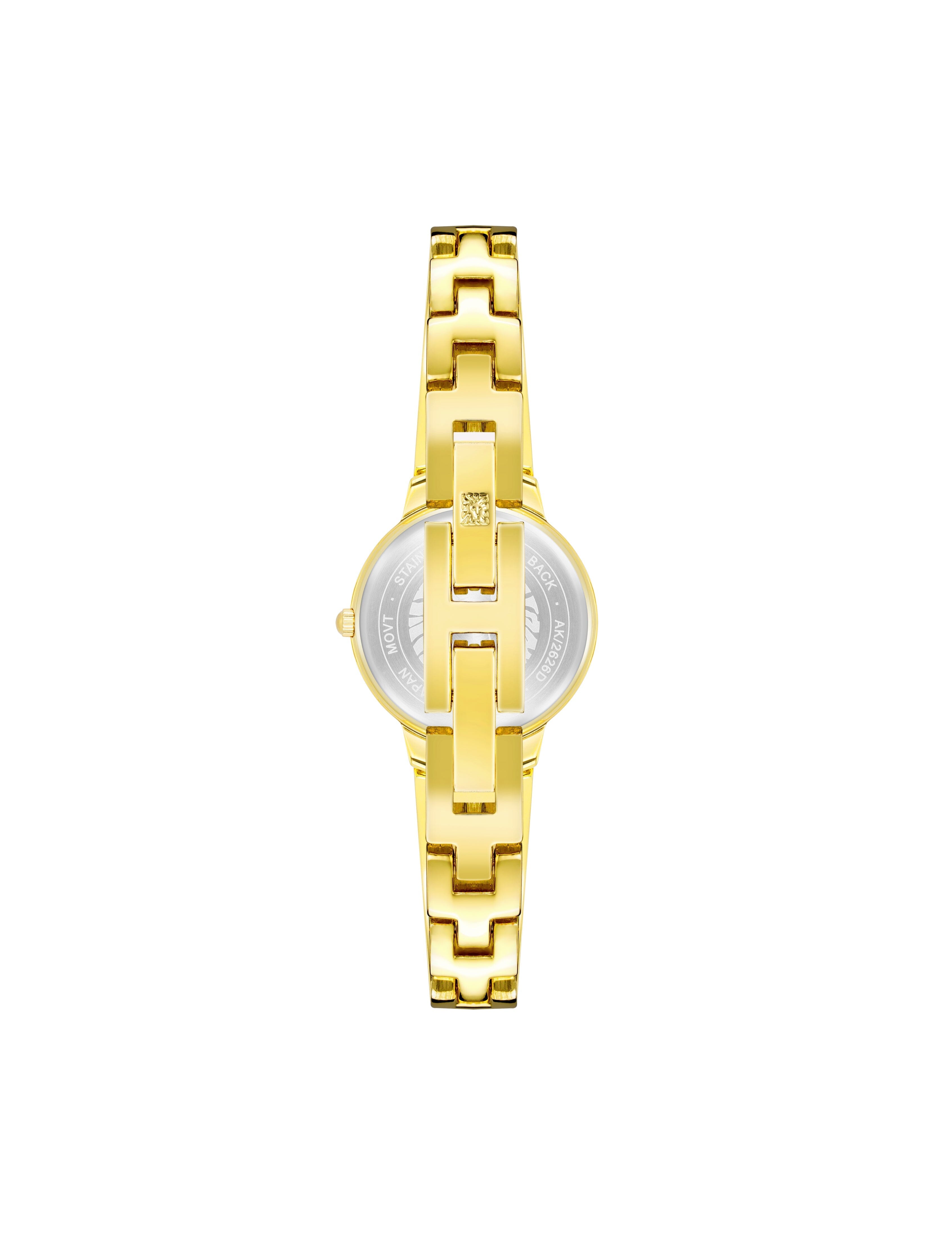 Diamond Accented Open Bangle Watch