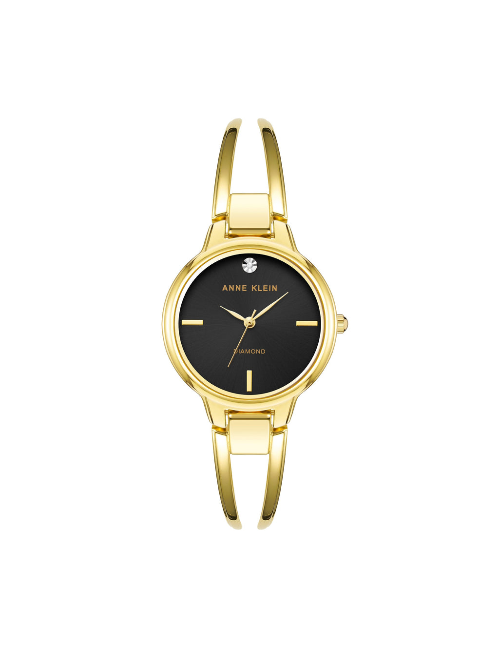 Diamond Accented Open Bangle Watch