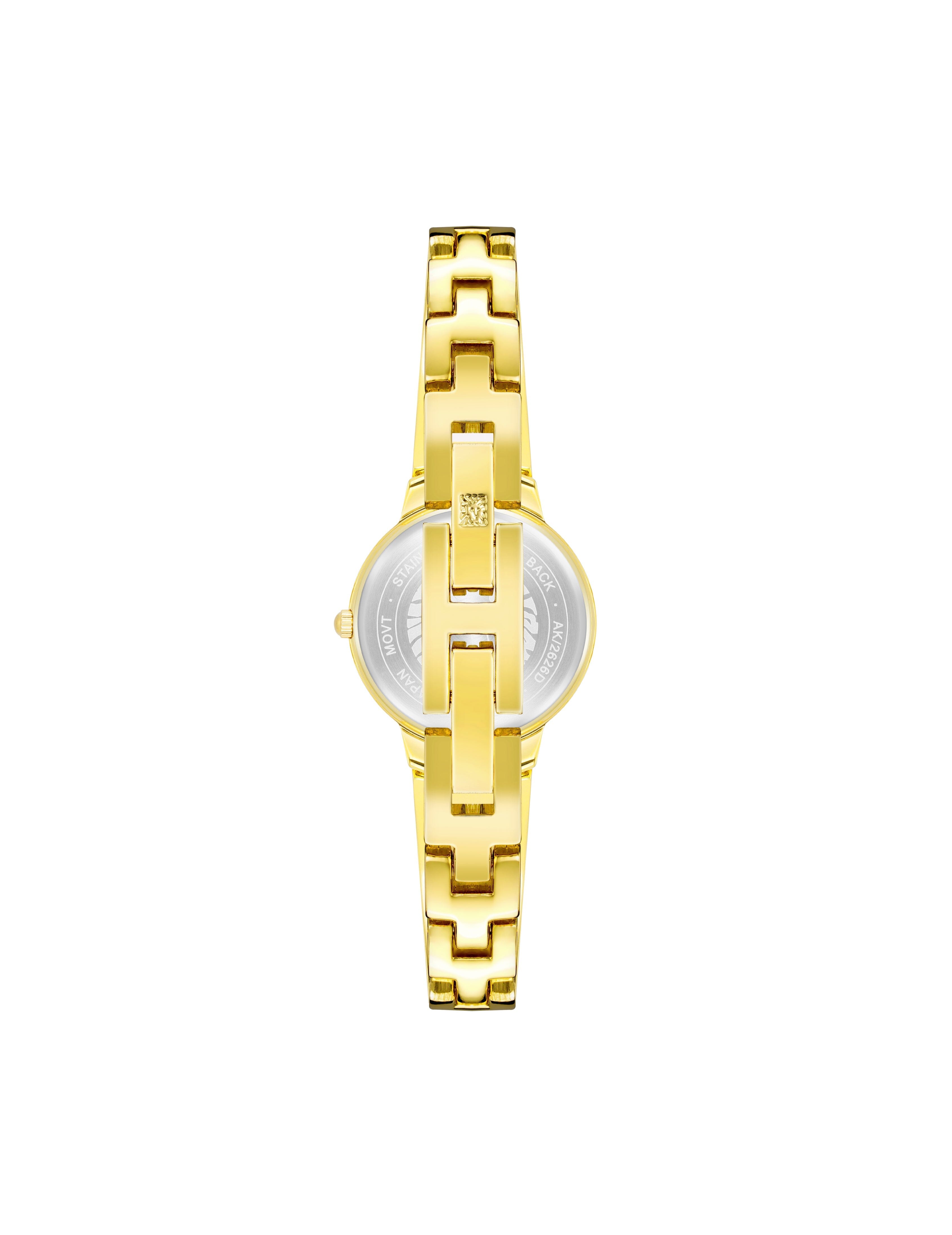 Diamond Accented Open Bangle Watch