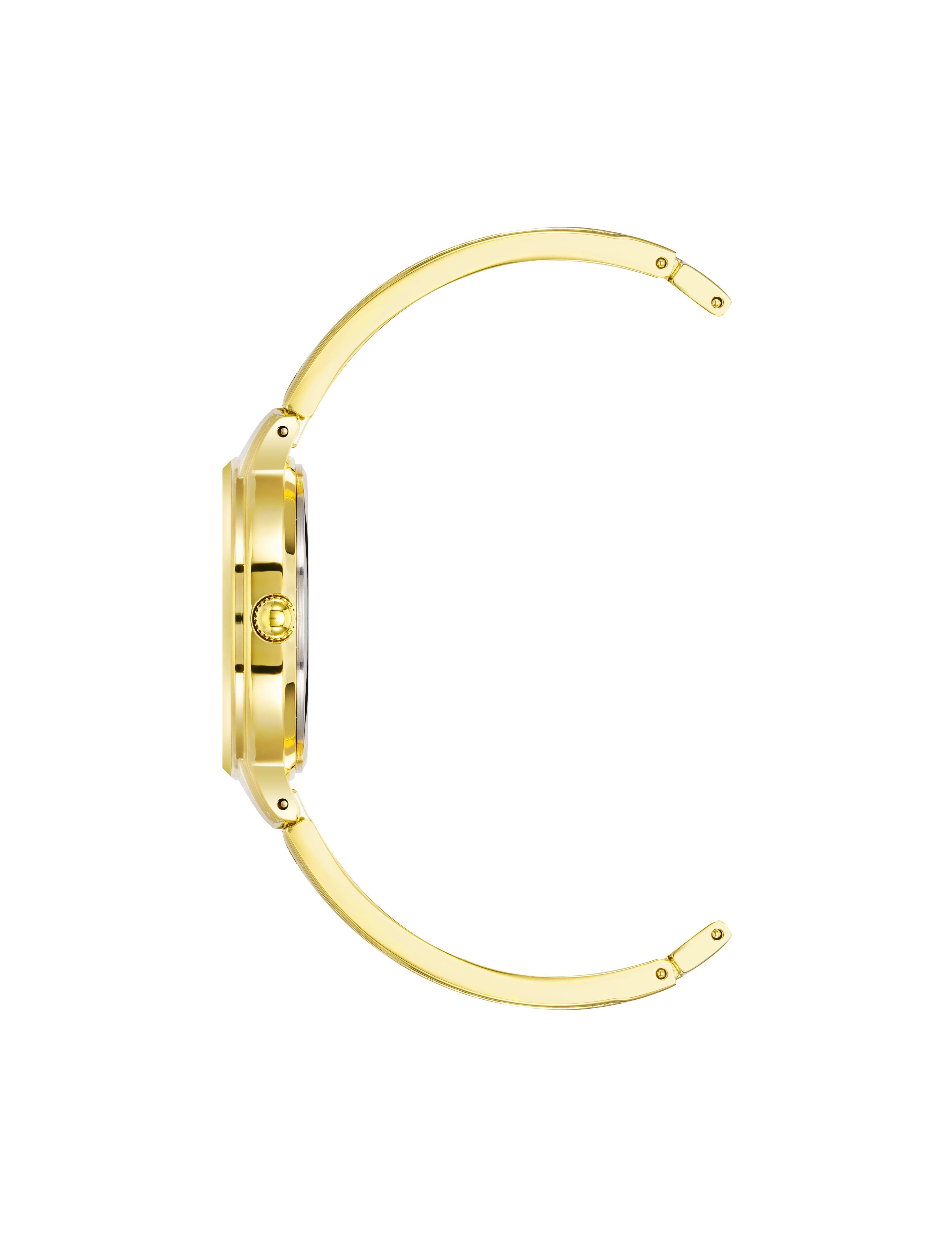 Diamond Accented Open Bangle Watch