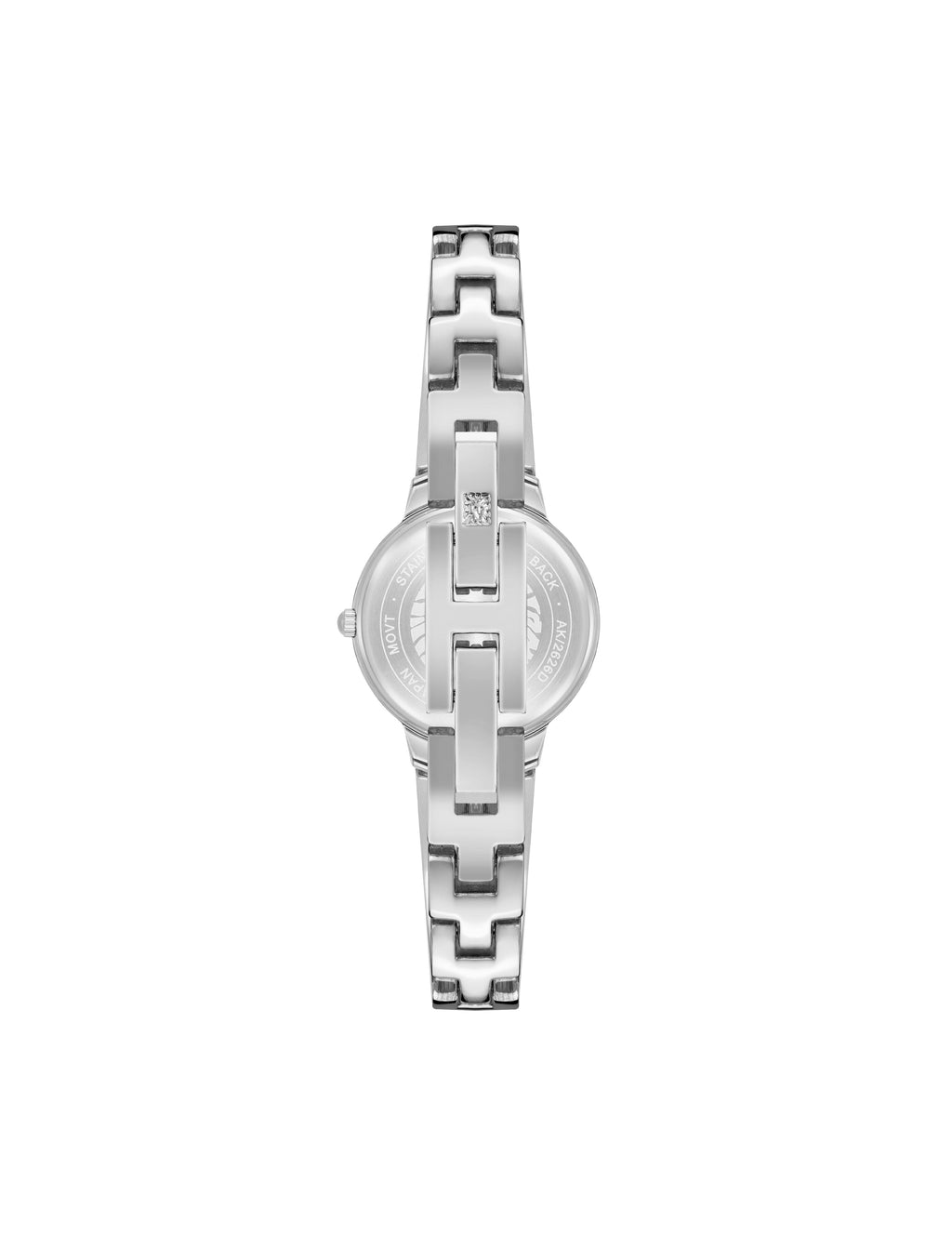 Diamond Accented Open Bangle Watch