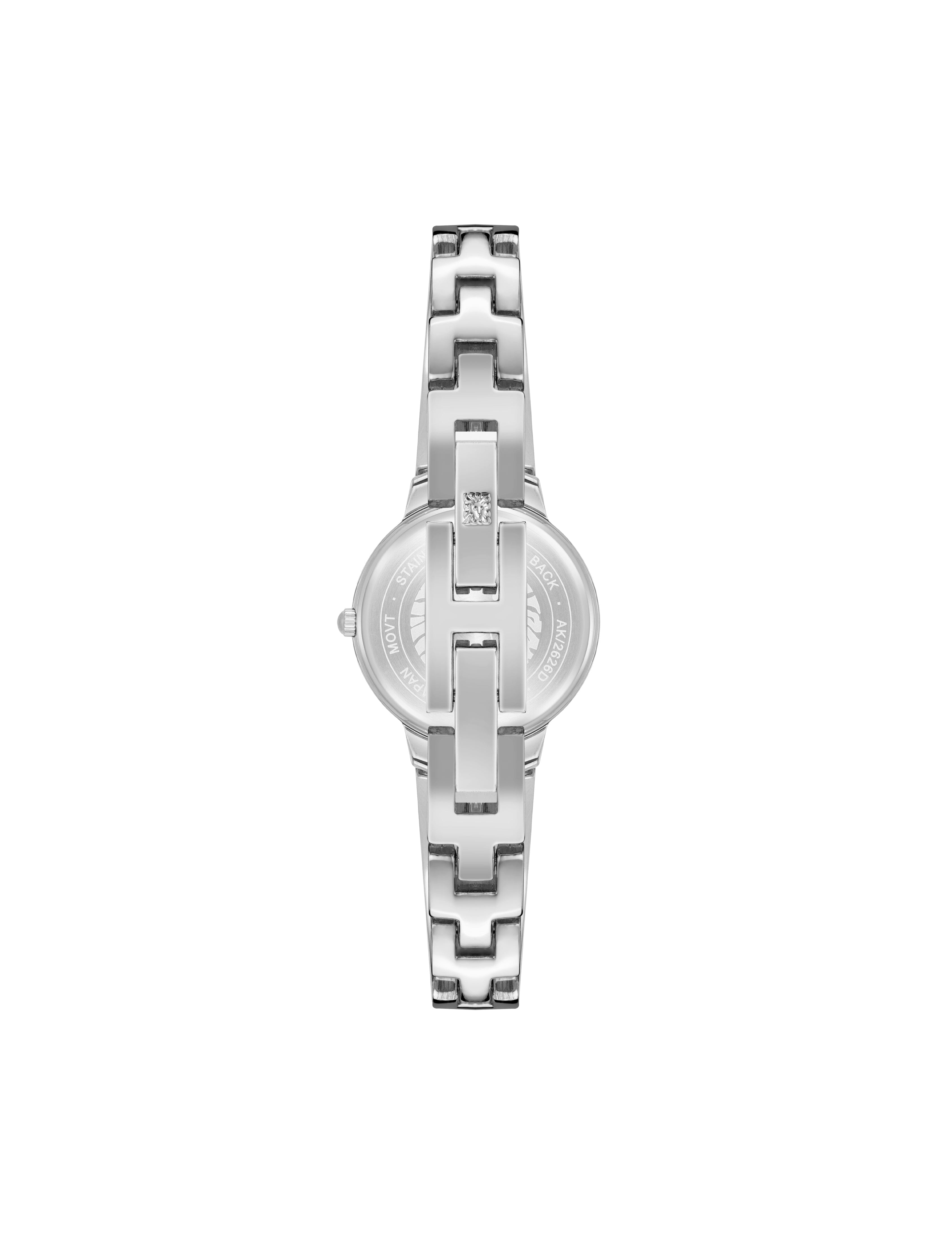 Diamond Accented Open Bangle Watch