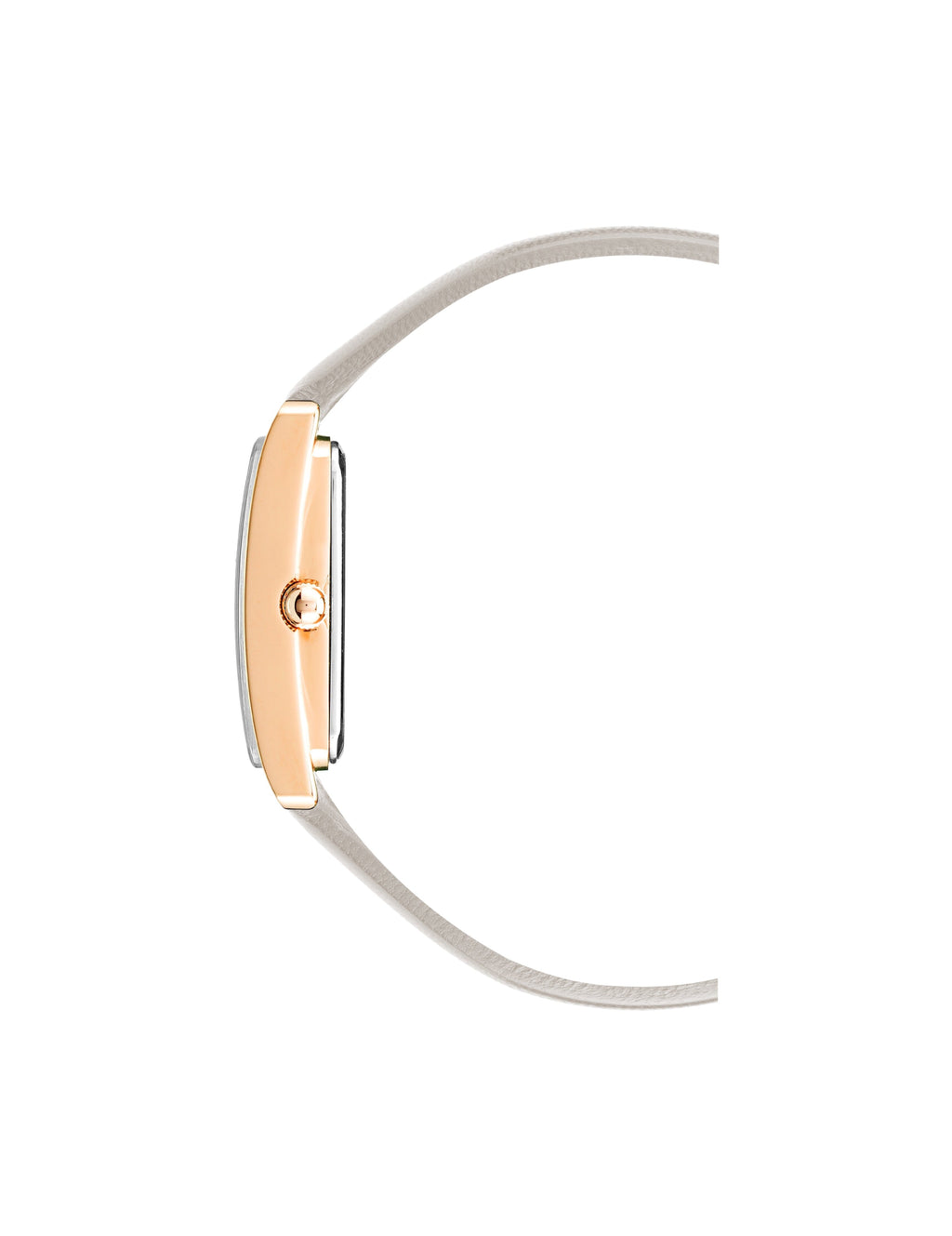 Rectangular Leather Strap Watch