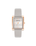 Rectangular Leather Strap Watch