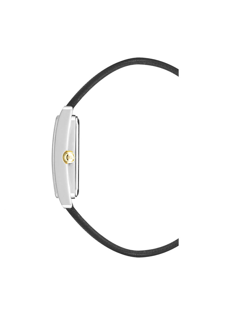 Rectangular Leather Strap Watch