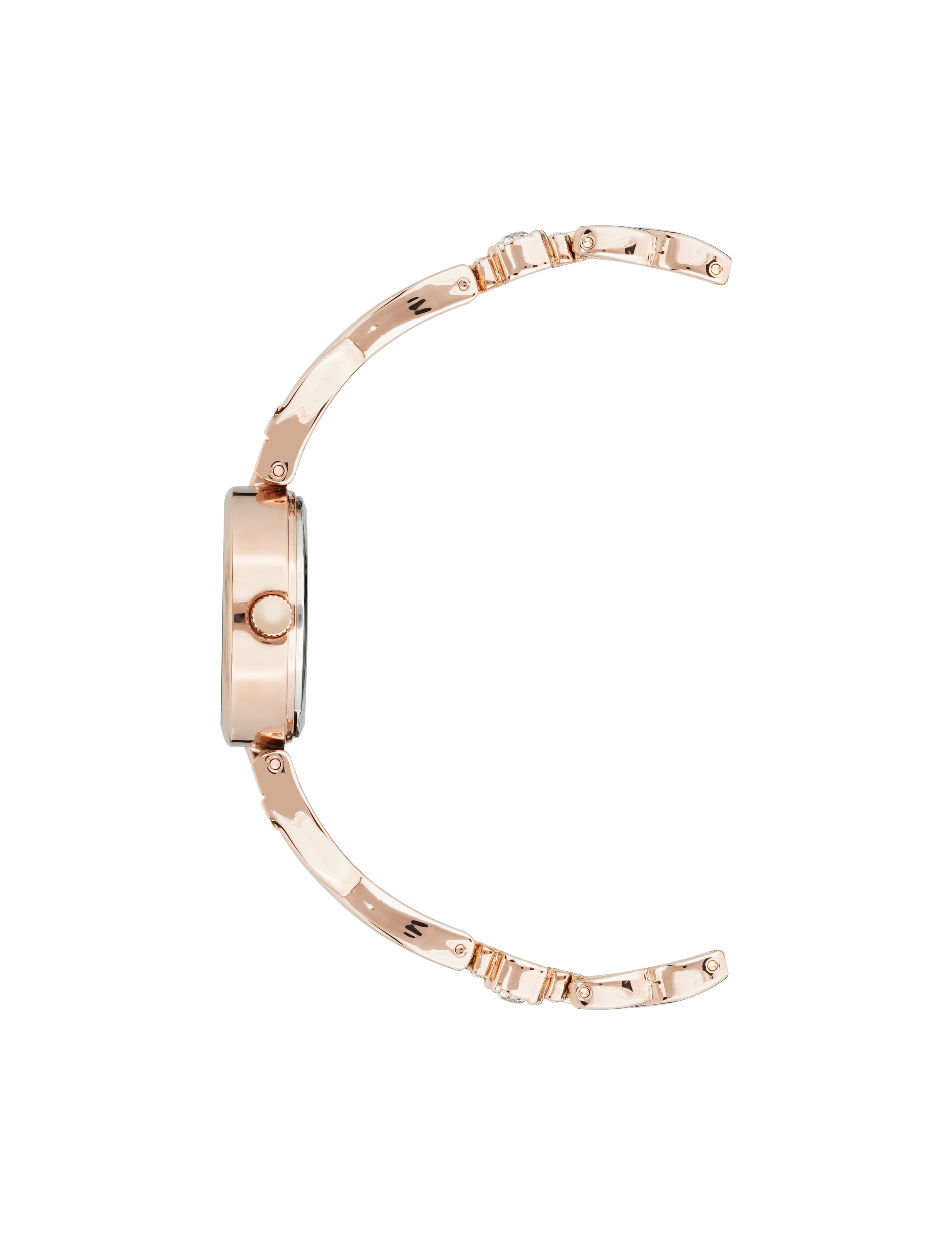 Crystal Accented Watch and Bracelet Set