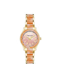 Pearlescent Resin Link Bracelet Watch