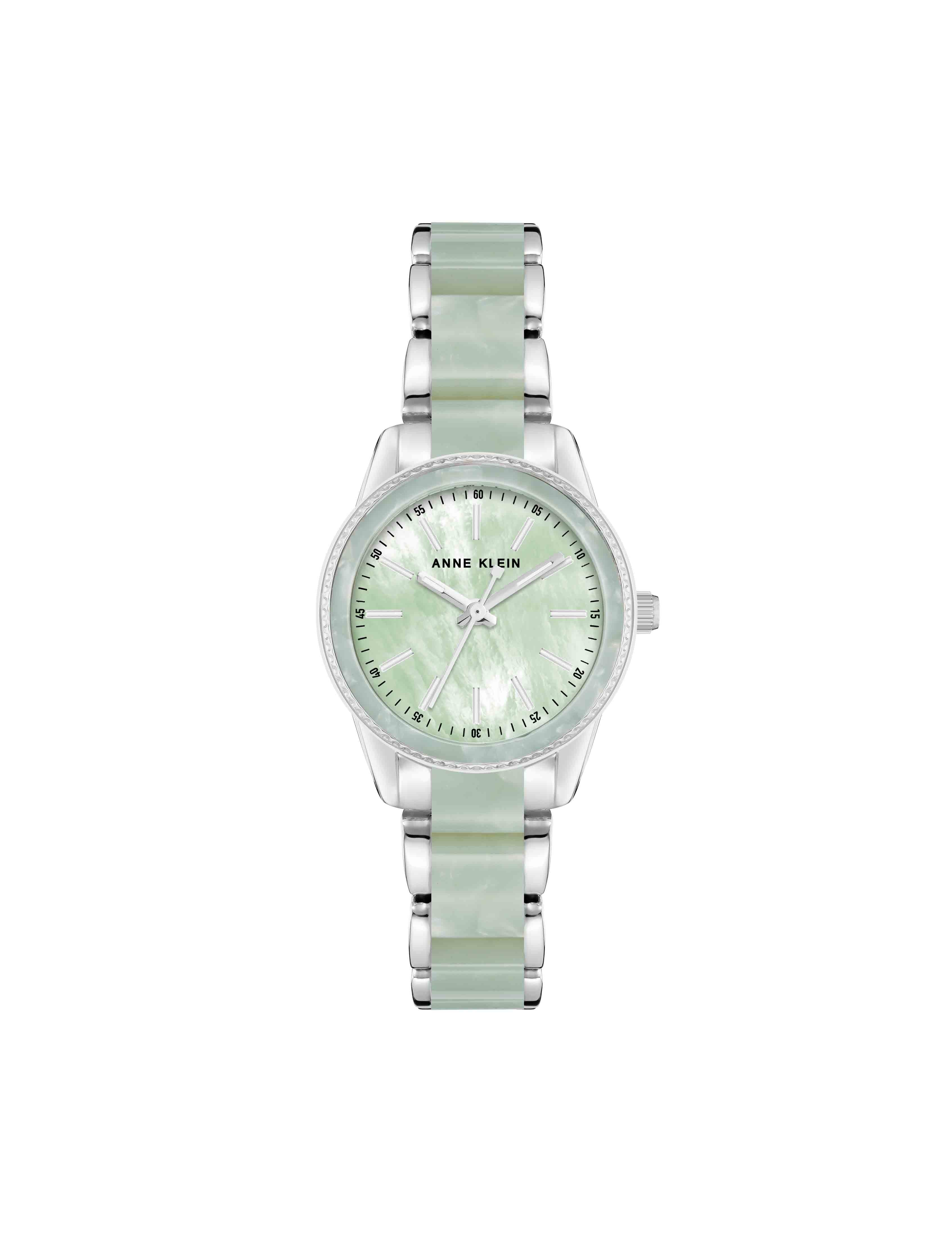 Pearlescent Resin Link Bracelet Watch