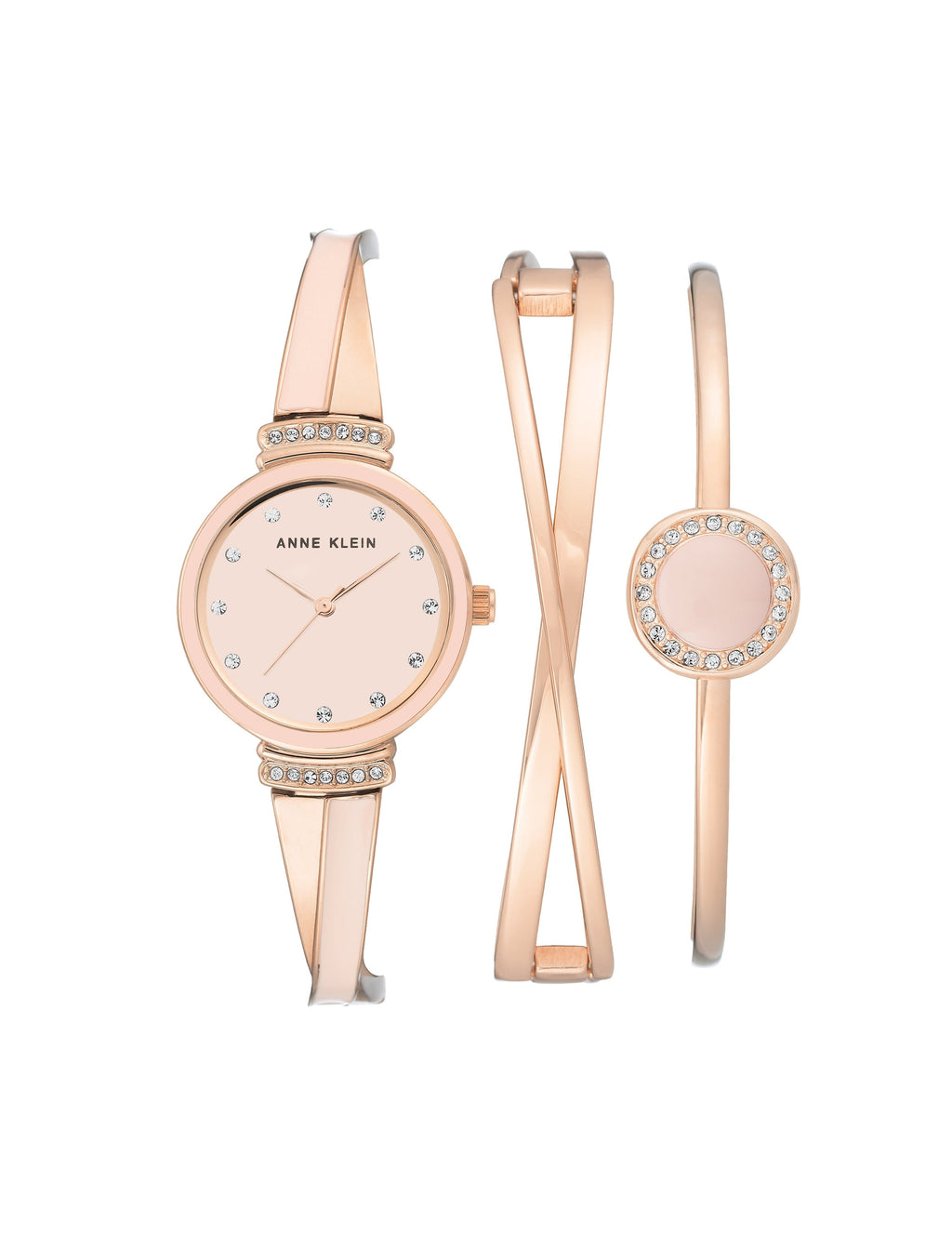 Enamel Accented Watch and Bracelet Set