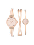 Enamel Accented Watch and Bracelet Set