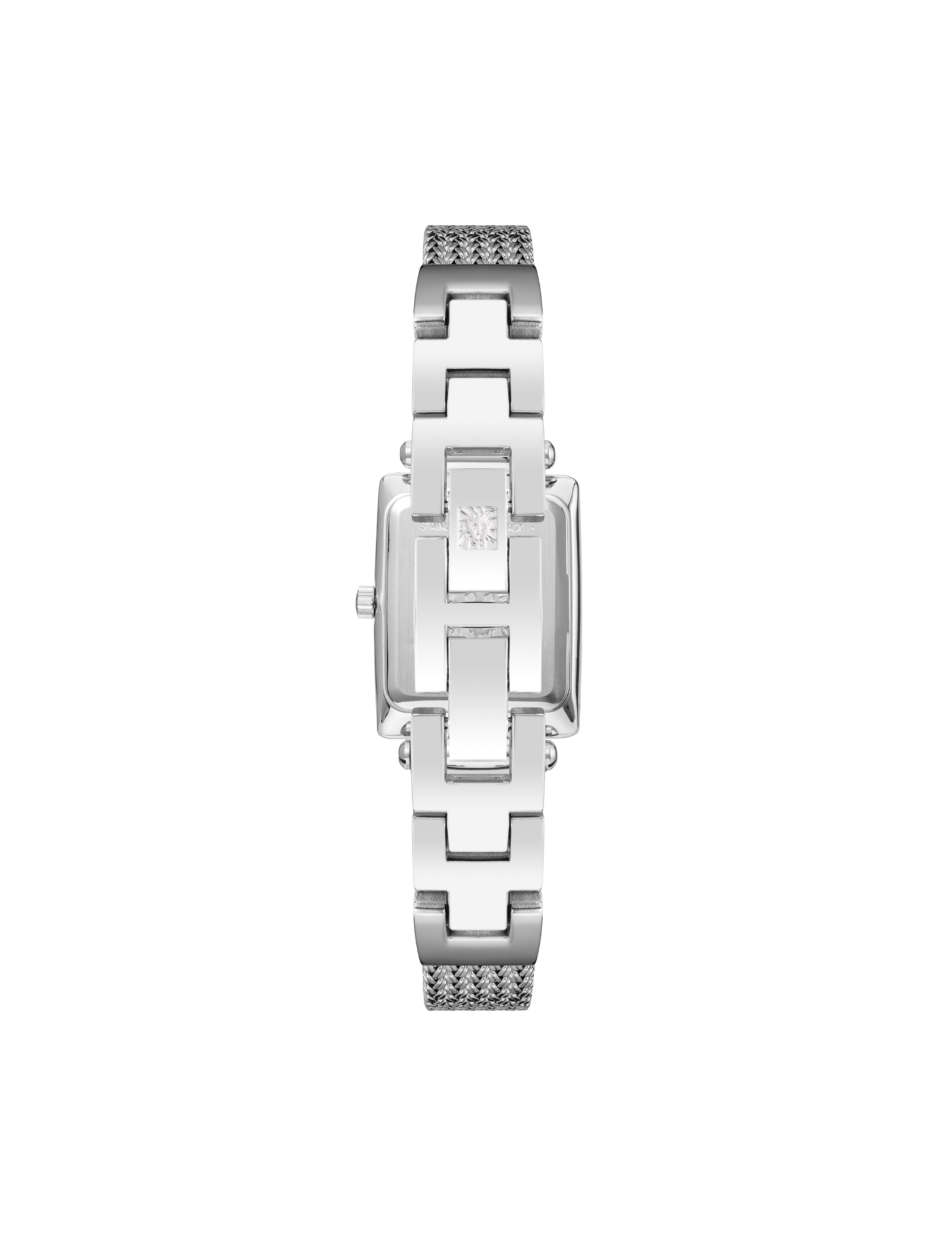 Rectangular Case Mesh Bracelet Watch