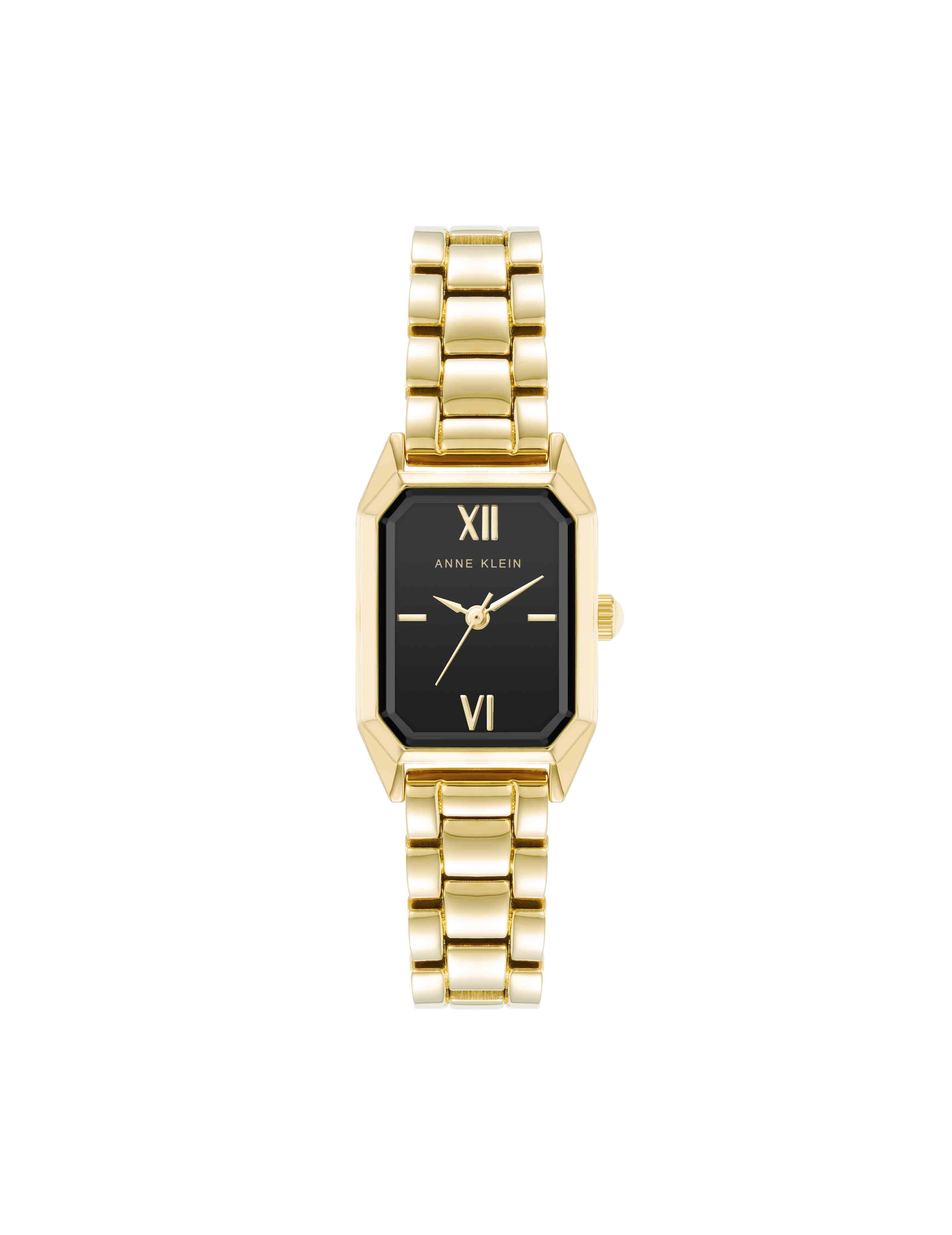 Petite Octagonal Shaped Metal Bracelet Watch