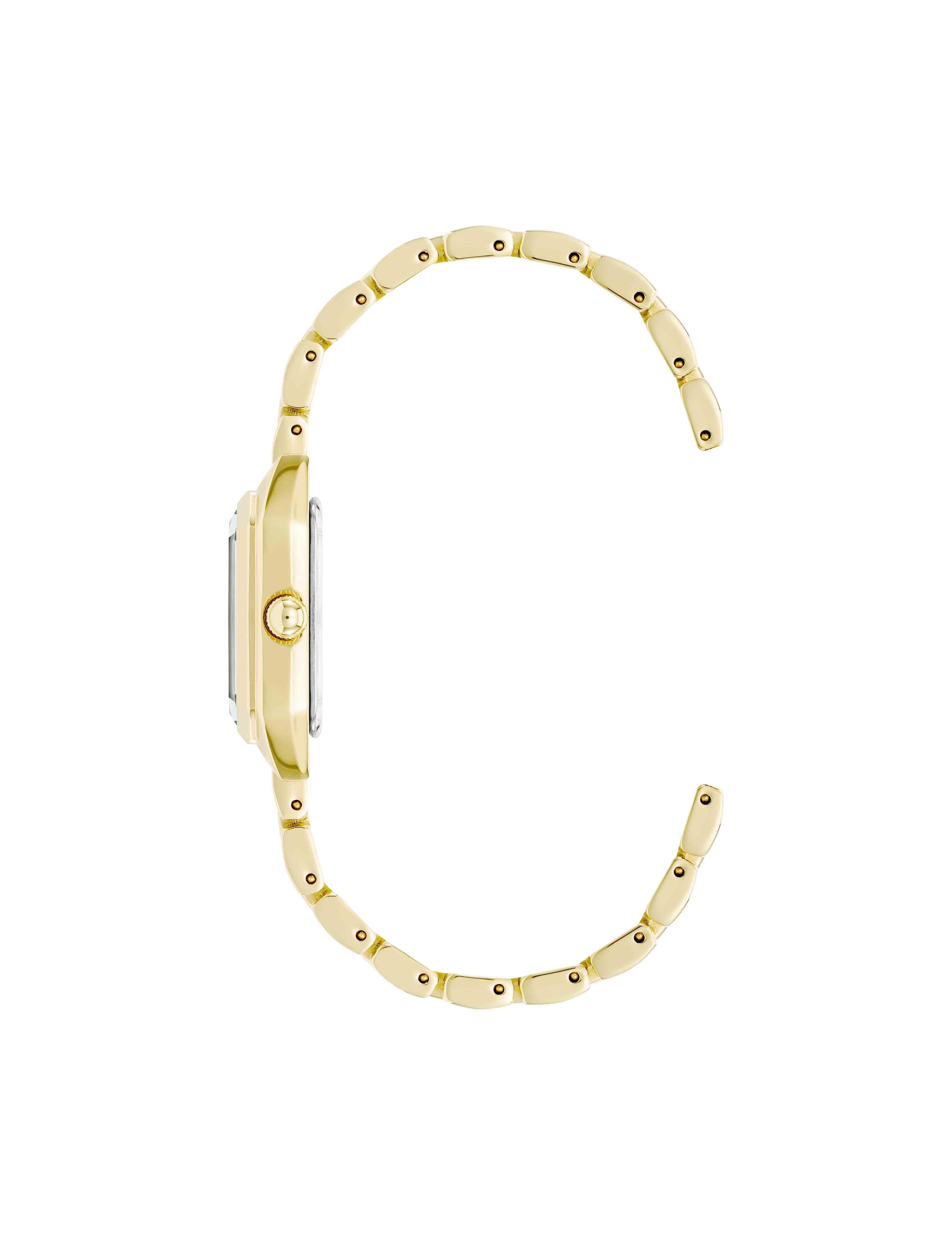 Petite Octagonal Shaped Metal Bracelet Watch