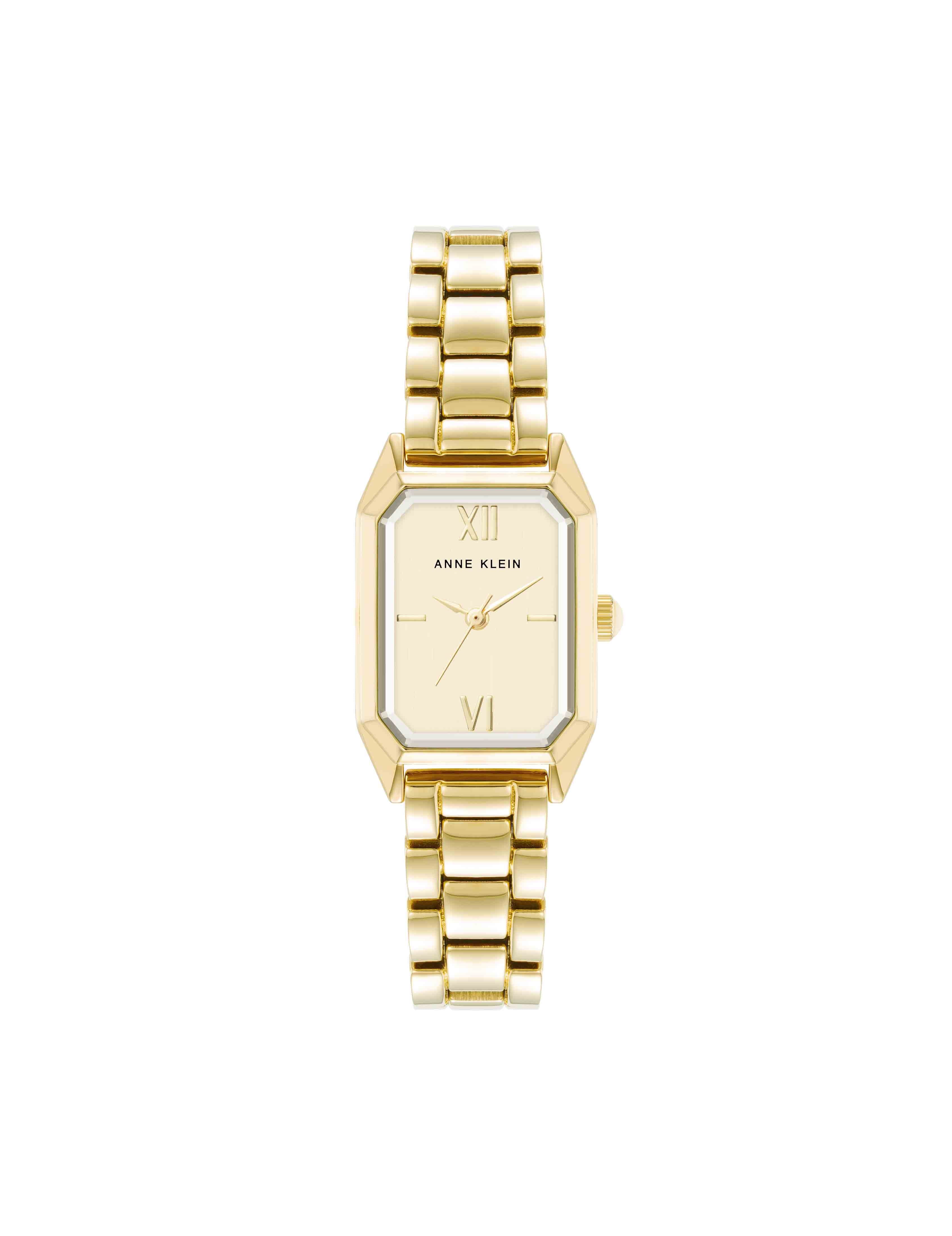 Petite Octagonal Shaped Metal Bracelet Watch