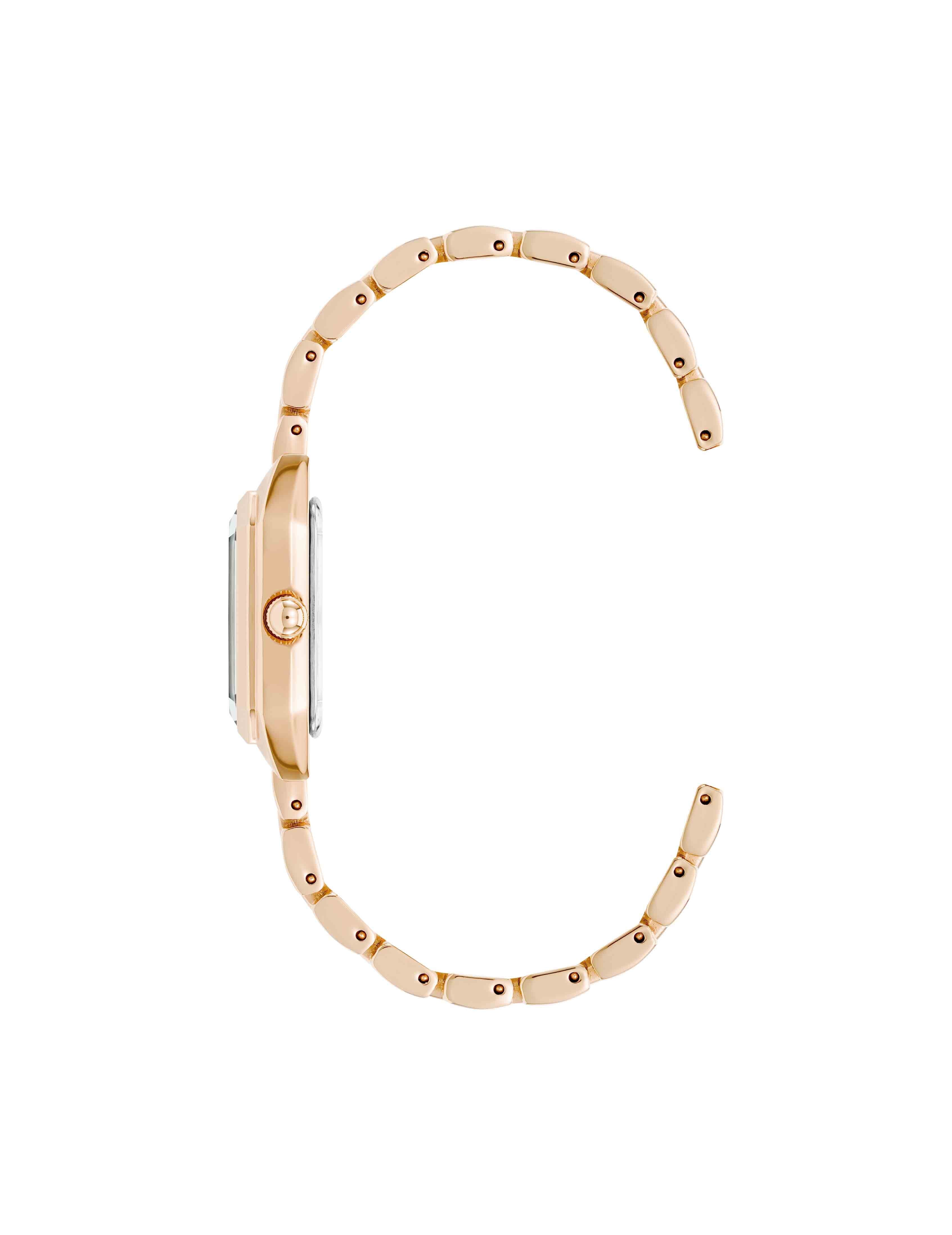 Petite Octagonal Shaped Metal Bracelet Watch