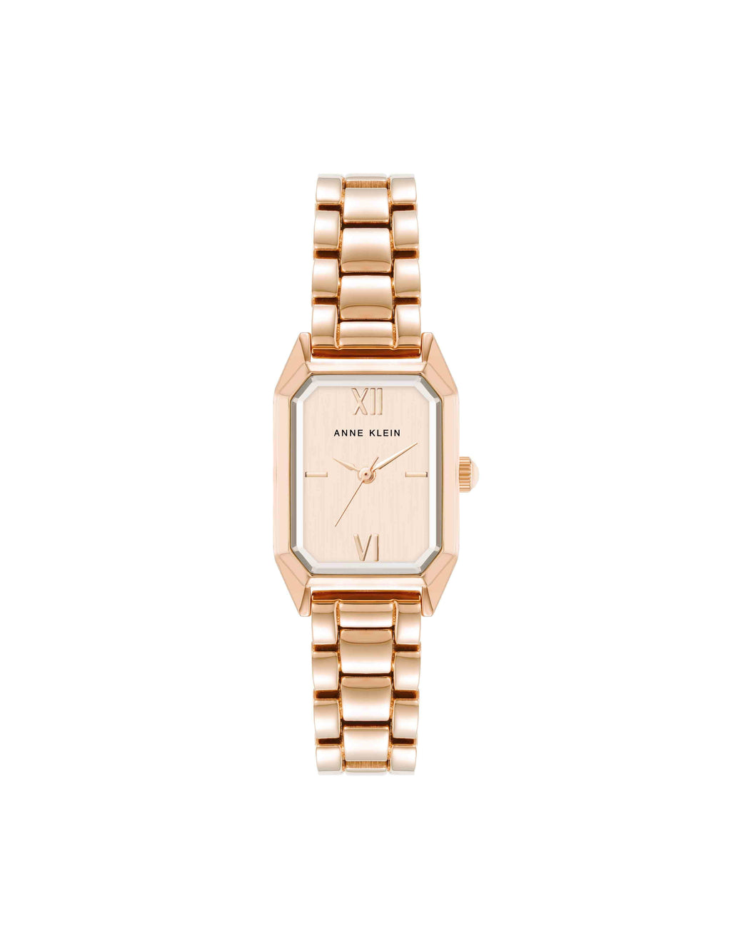 Petite Octagonal Shaped Metal Bracelet Watch