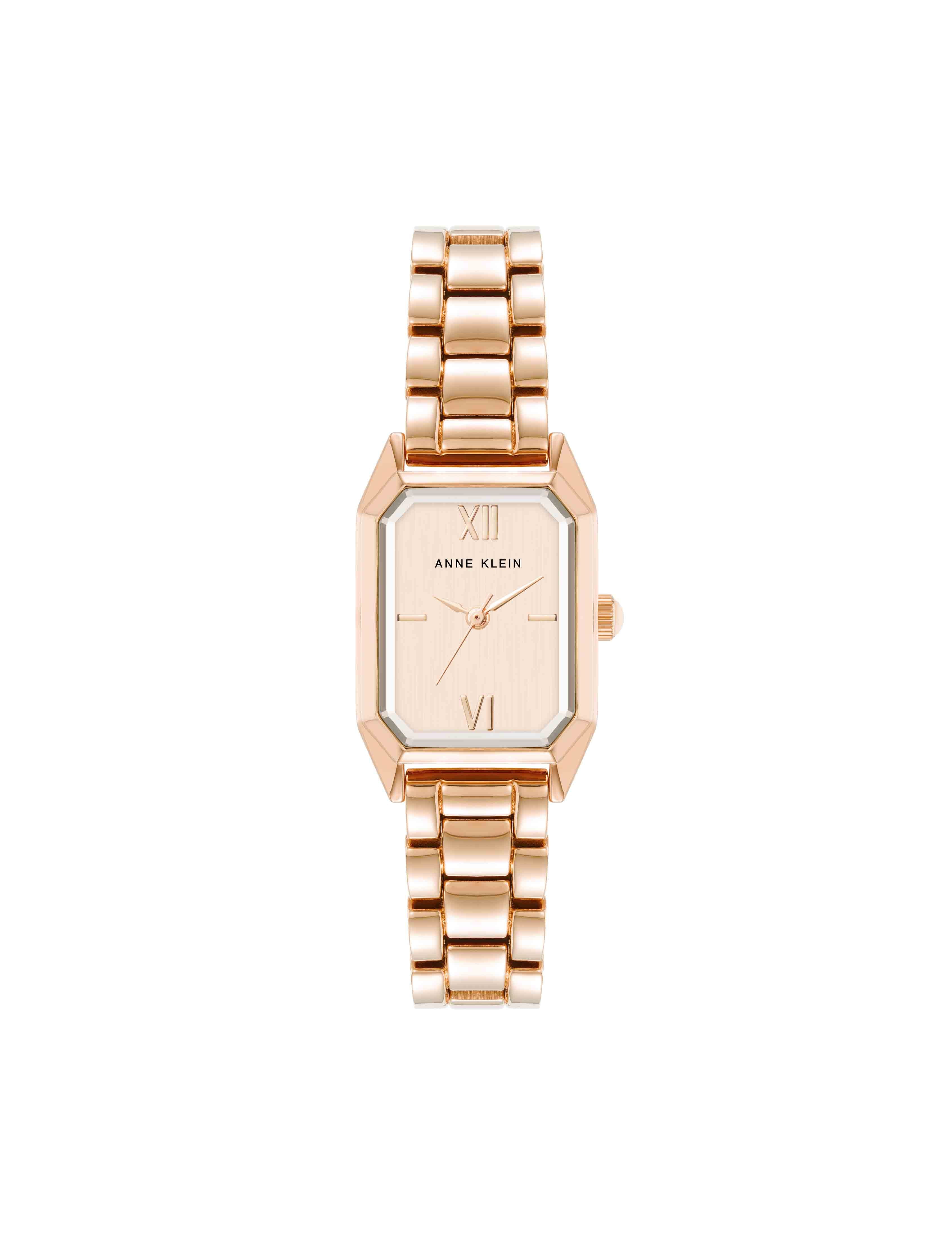 Petite Octagonal Shaped Metal Bracelet Watch
