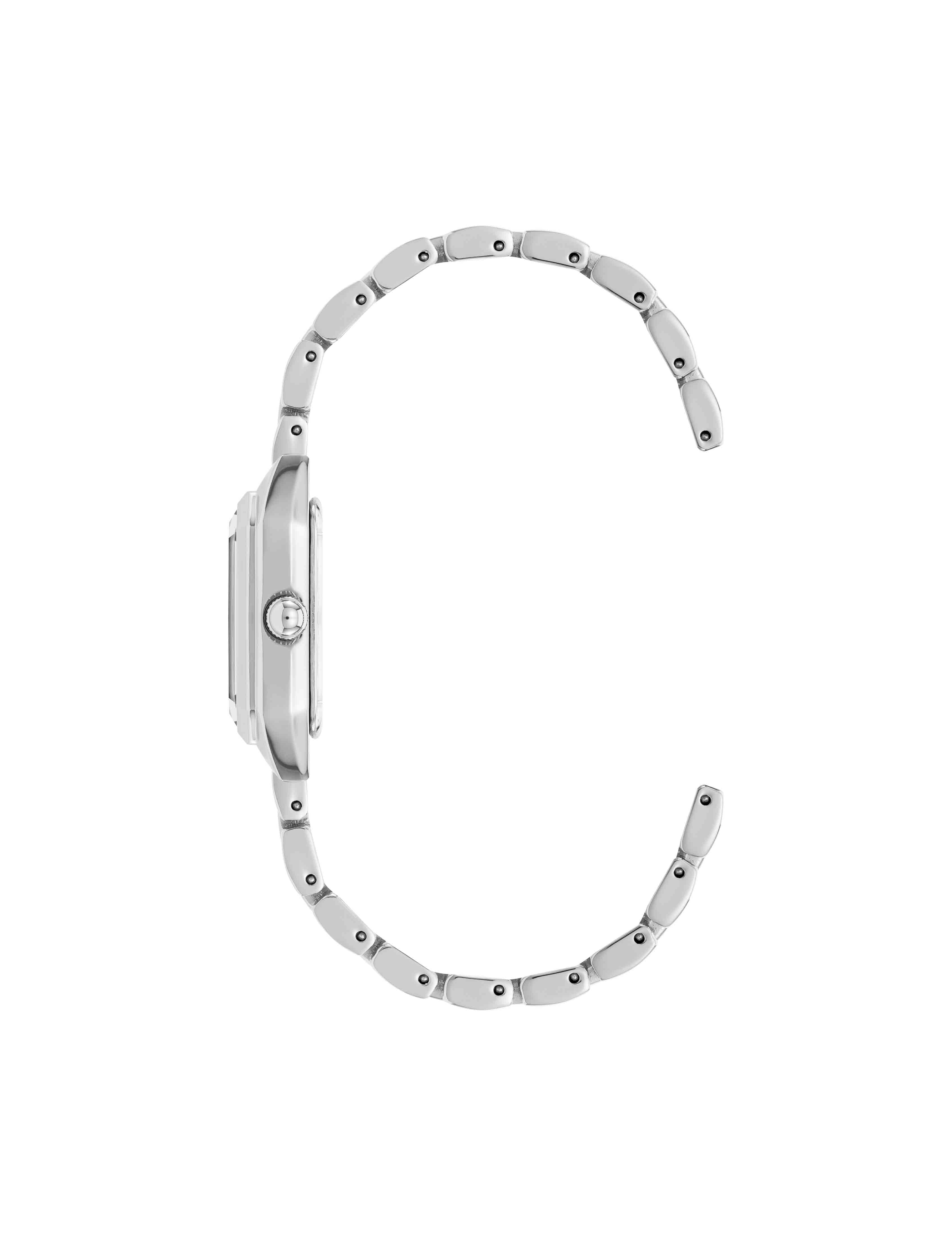 Petite Octagonal Shaped Metal Bracelet Watch