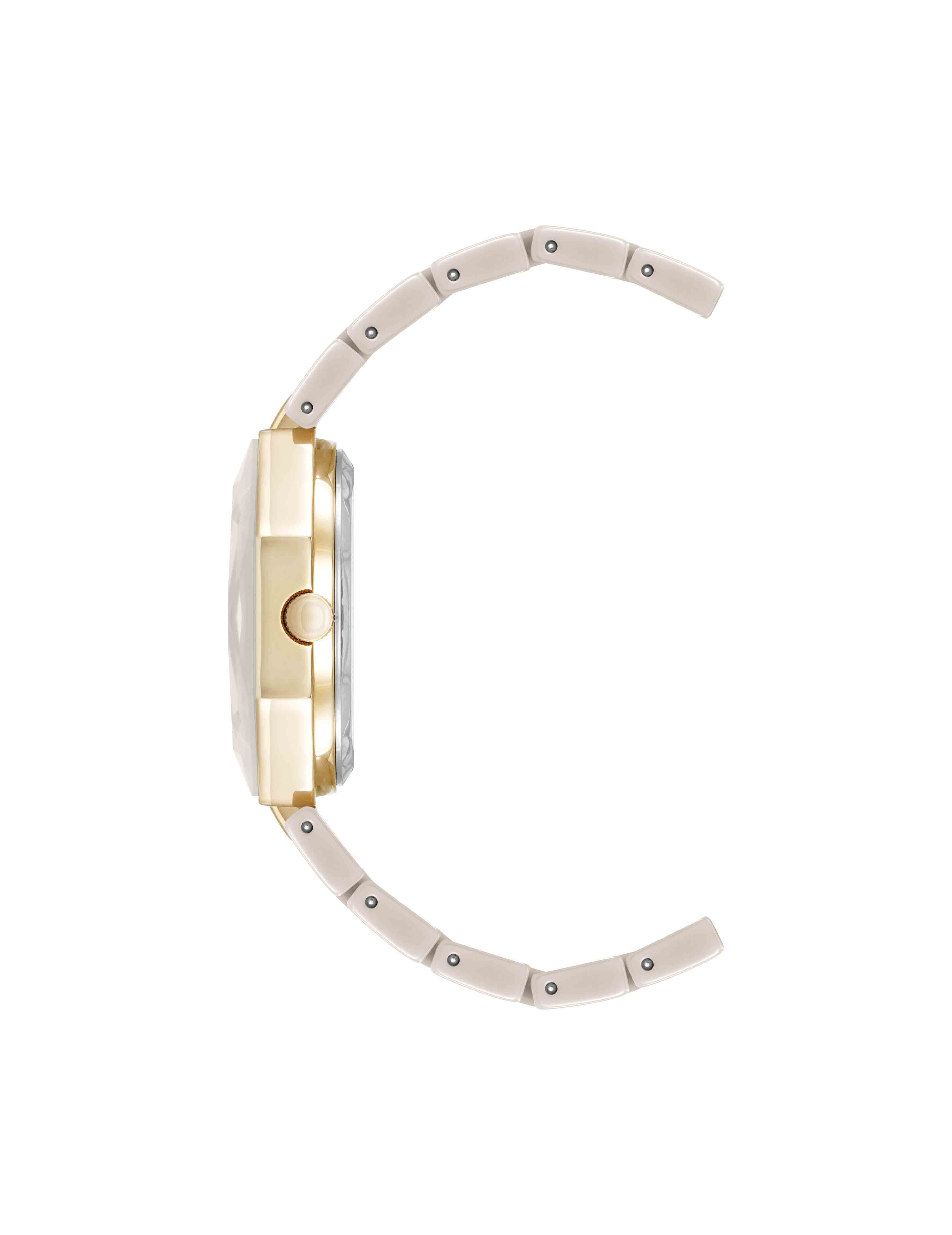 Octagonal Ceramic Diamond Dial Bracelet Watch