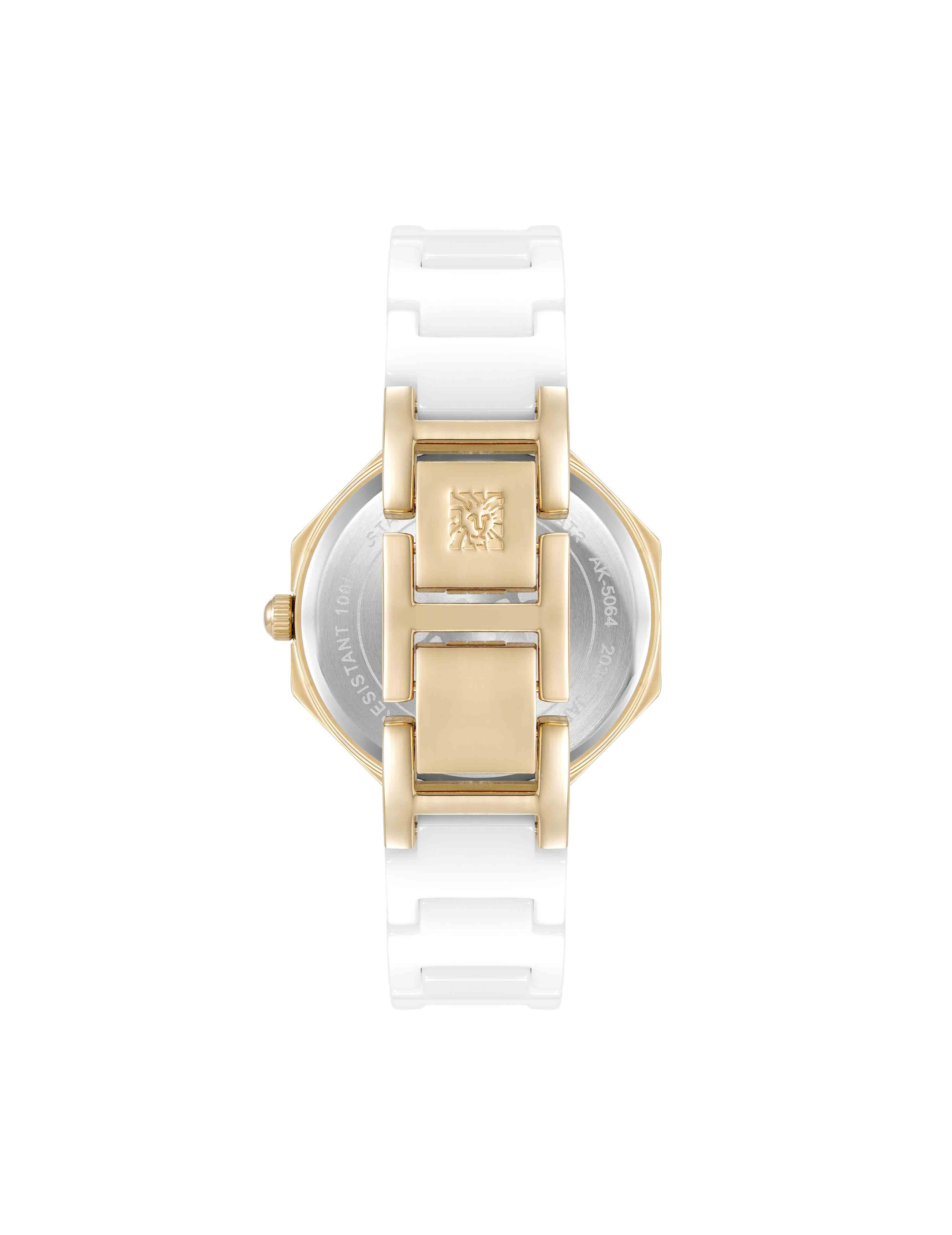 Octagonal Ceramic Diamond Dial Bracelet Watch