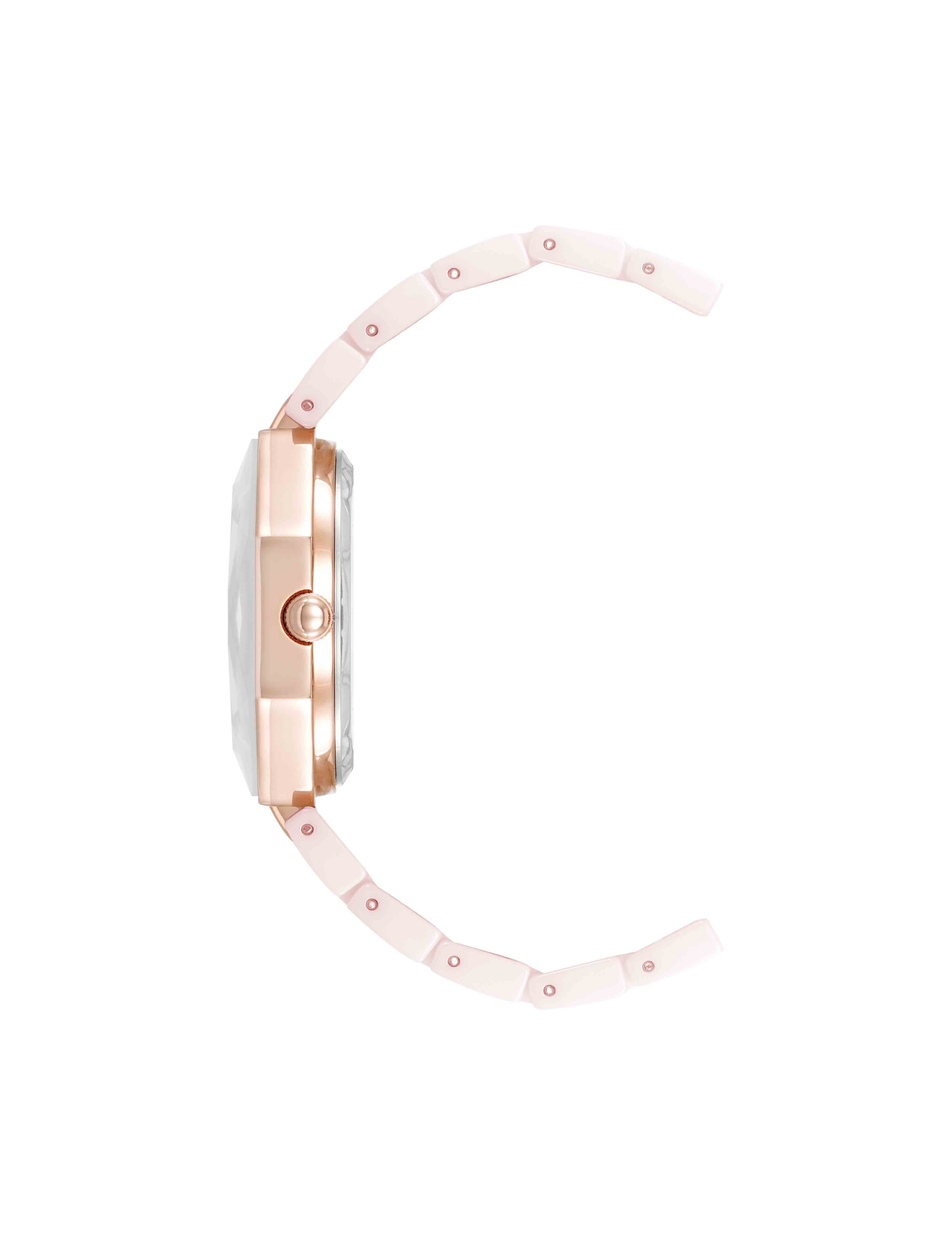 Octagonal Ceramic Diamond Dial Bracelet Watch