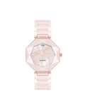 Octagonal Ceramic Diamond Dial Bracelet Watch