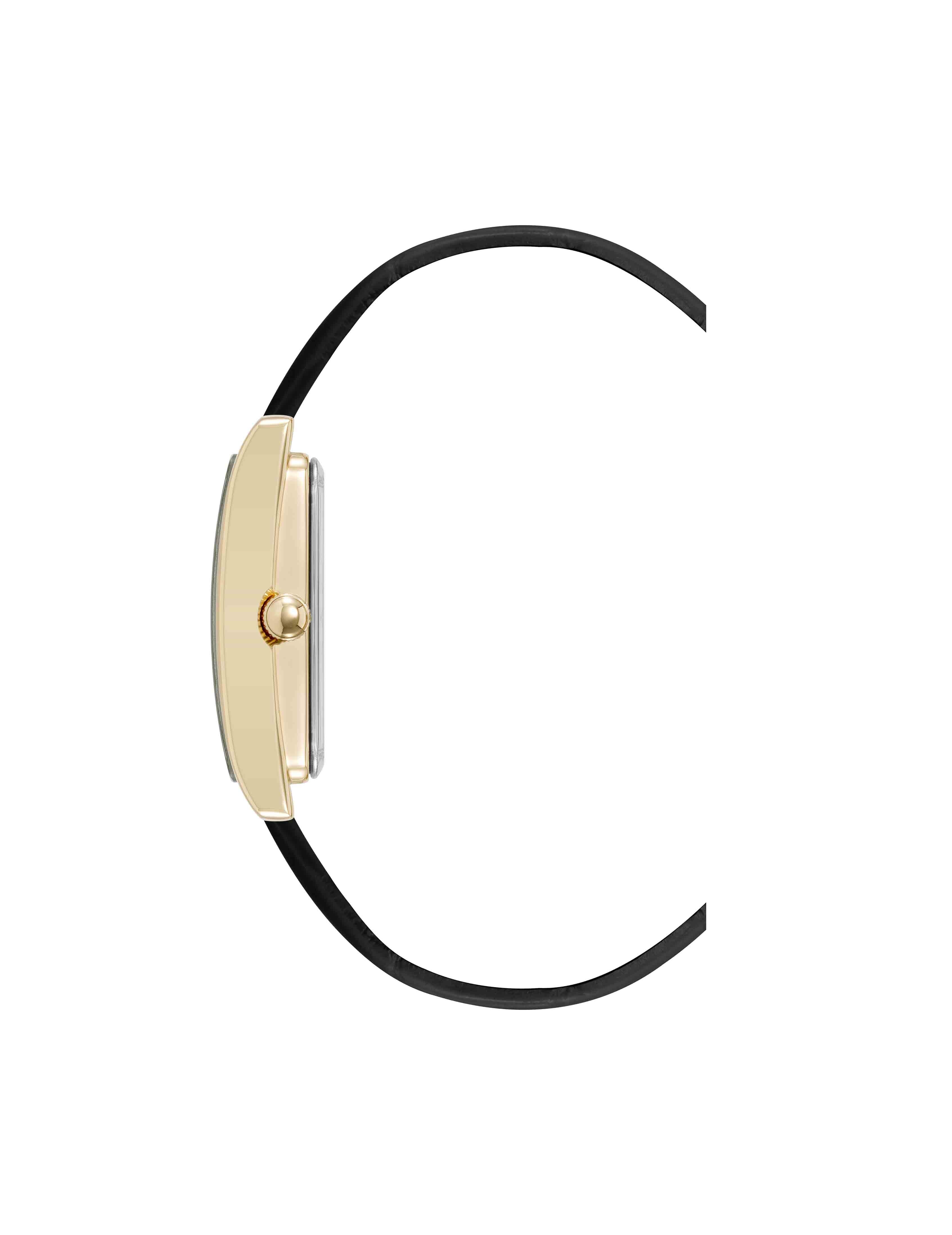 Consider It Rectangular Leather Band Watch