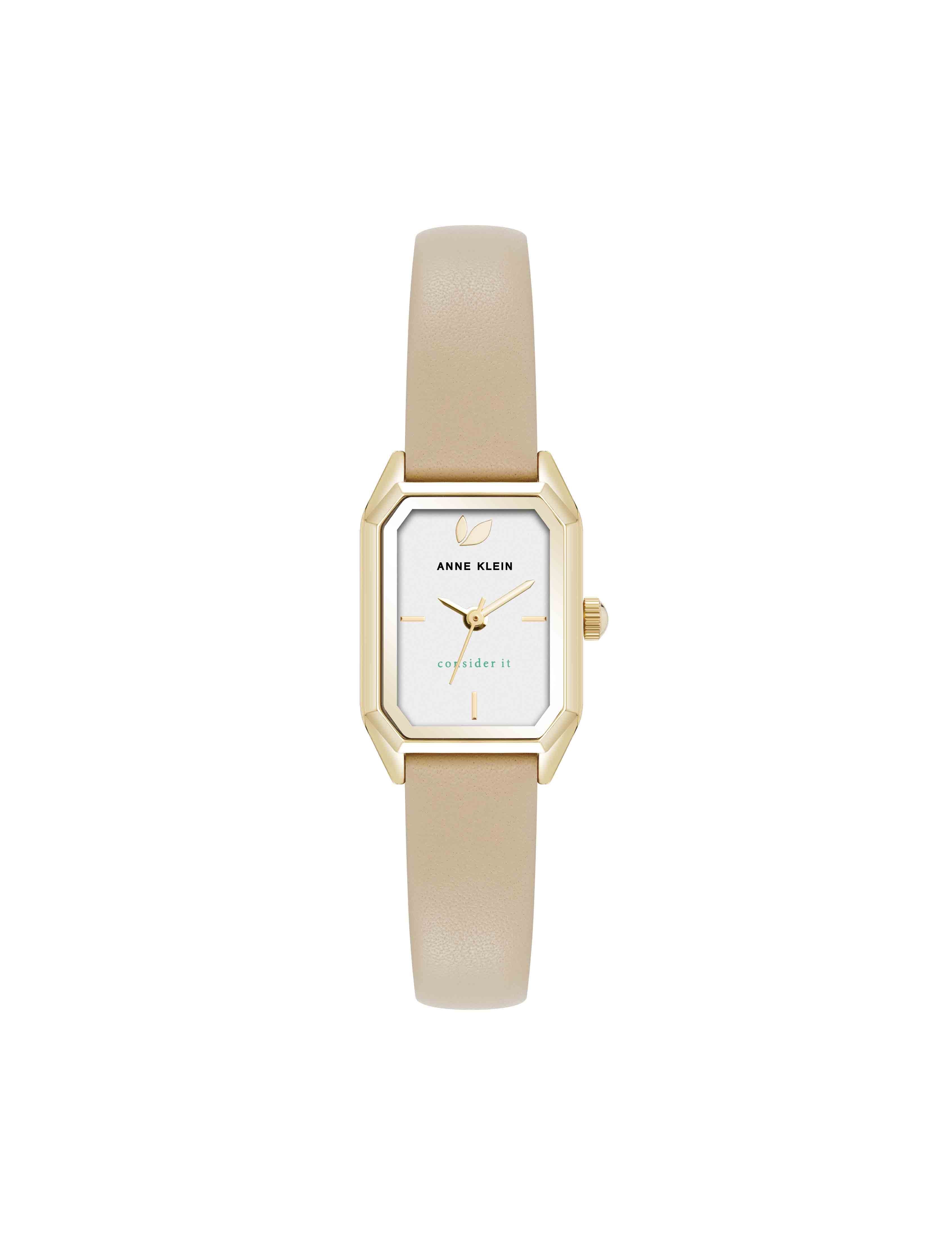 Consider It Octagonal Leather Band Watch