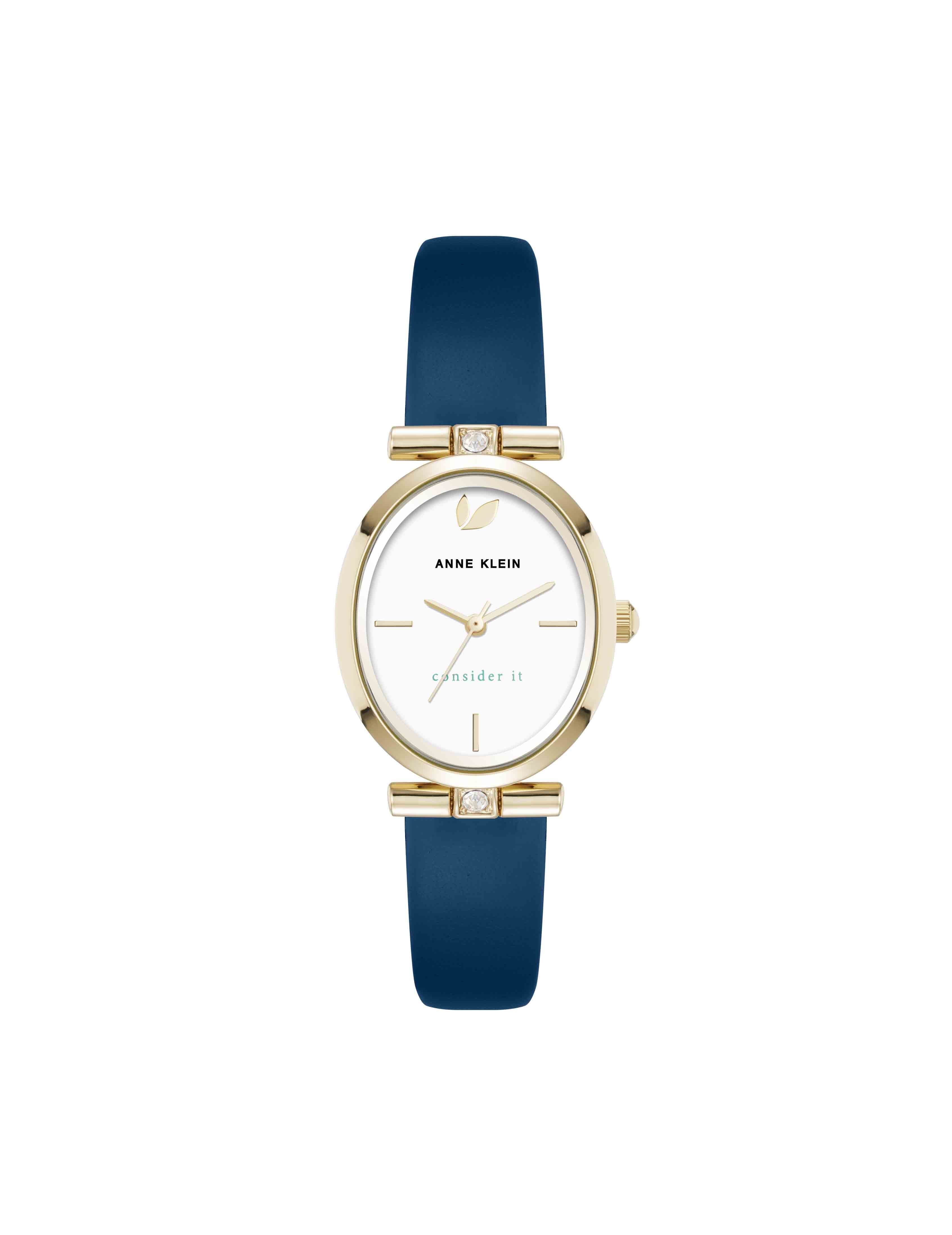 Consider It Oval Case Leather Watch