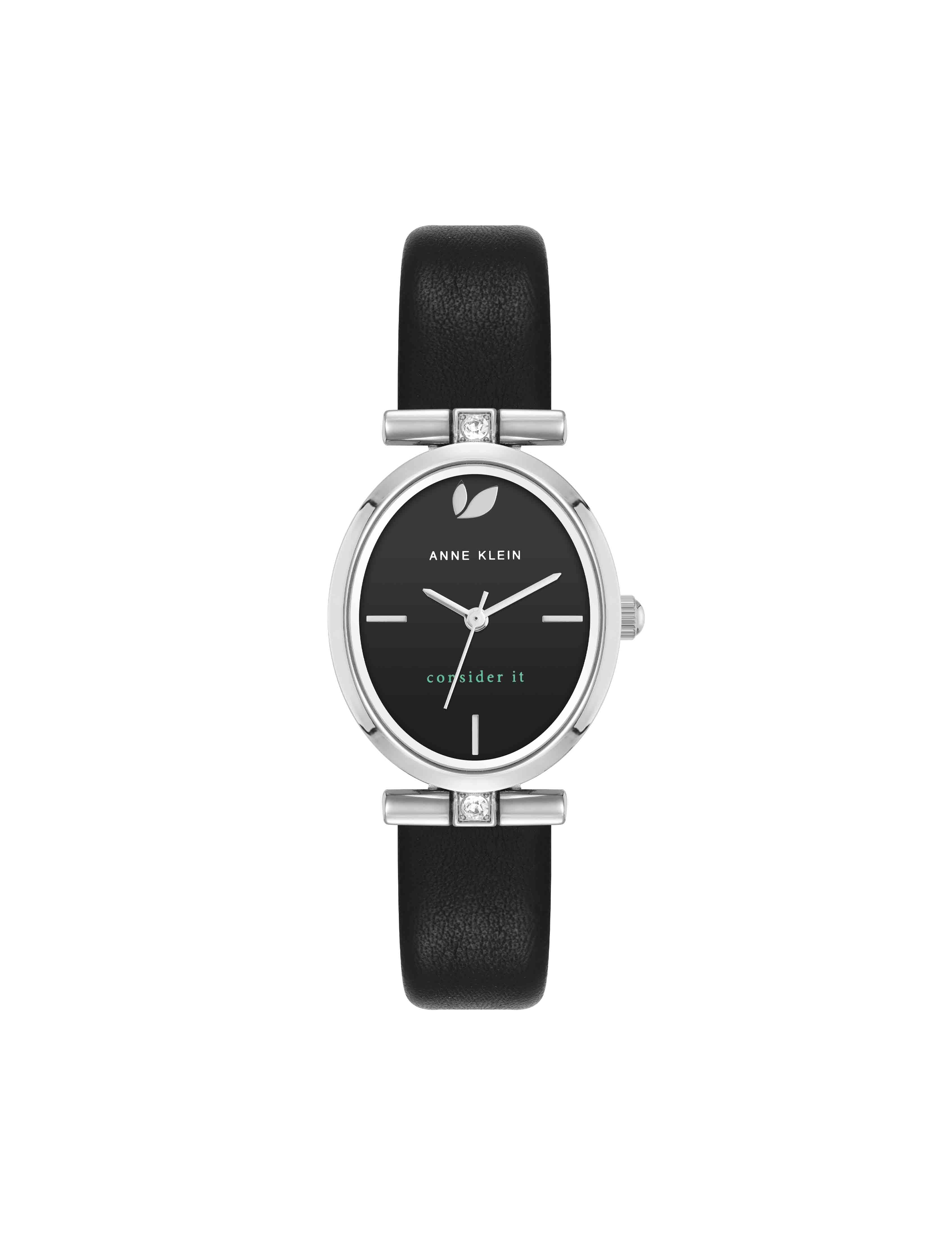 Consider It Oval Case Leather Watch