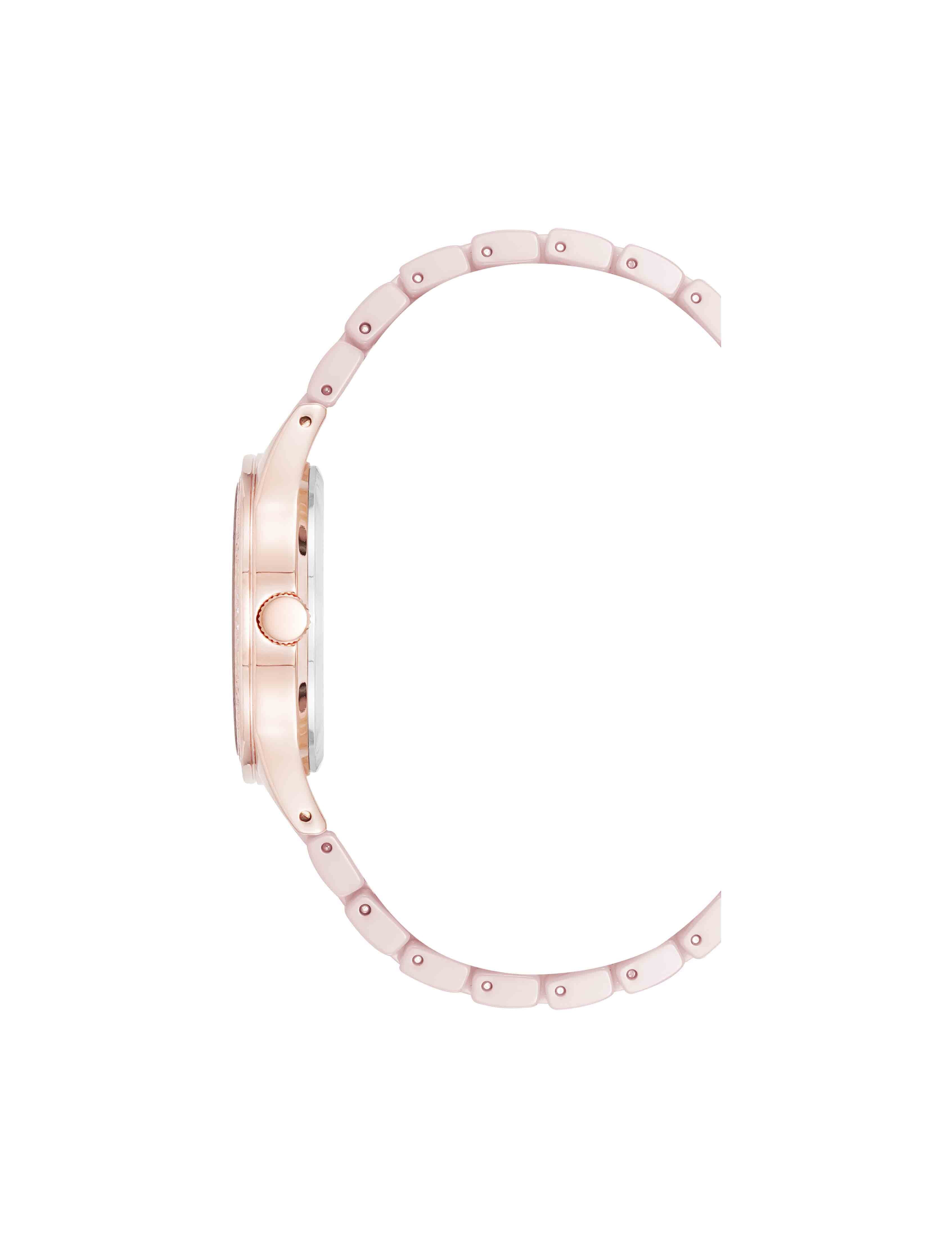 Ceramic Bracelet Floral Dial Watch
