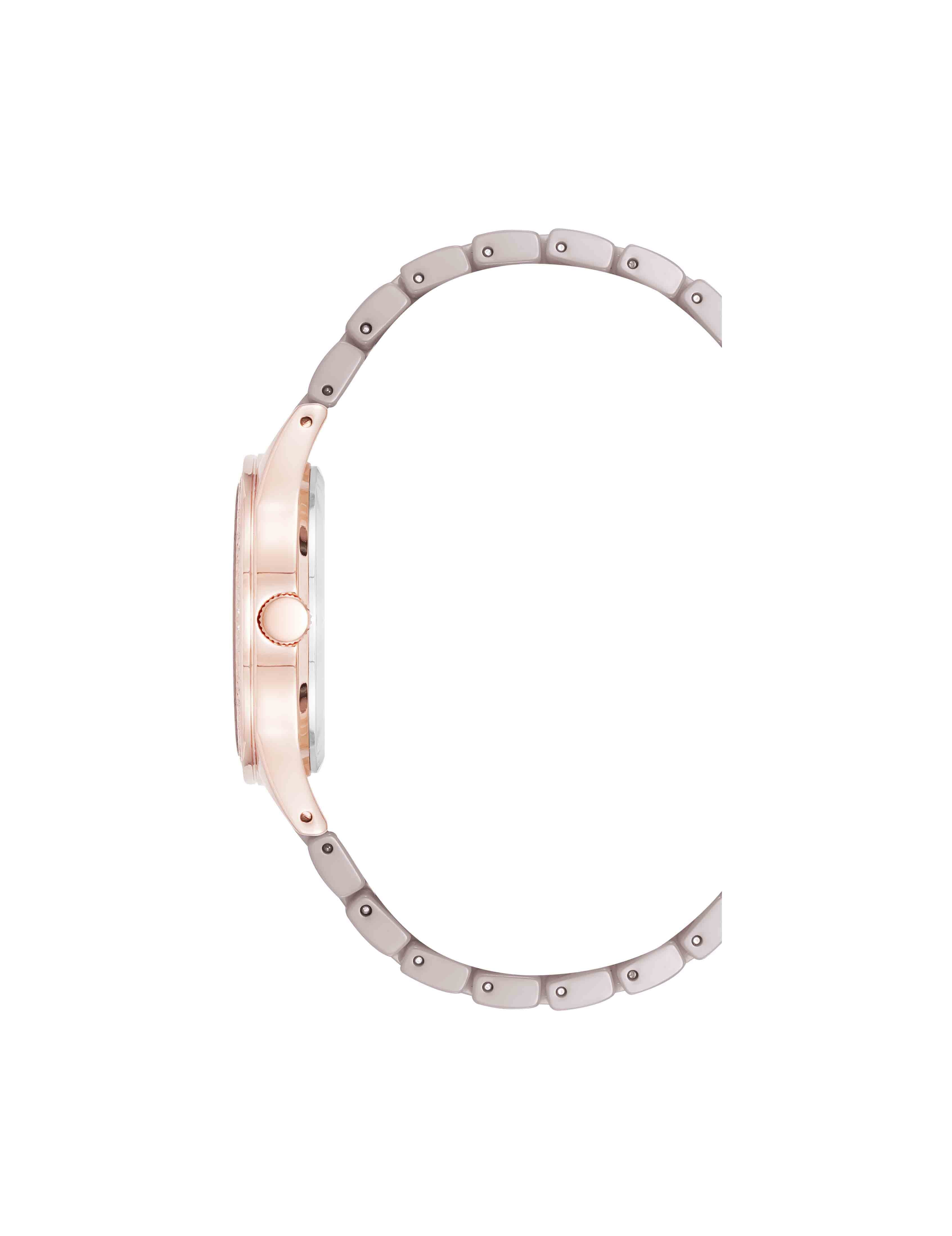 Ceramic Bracelet Floral Dial Watch