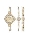 Premium Crystal Accented Bangle Watch Set