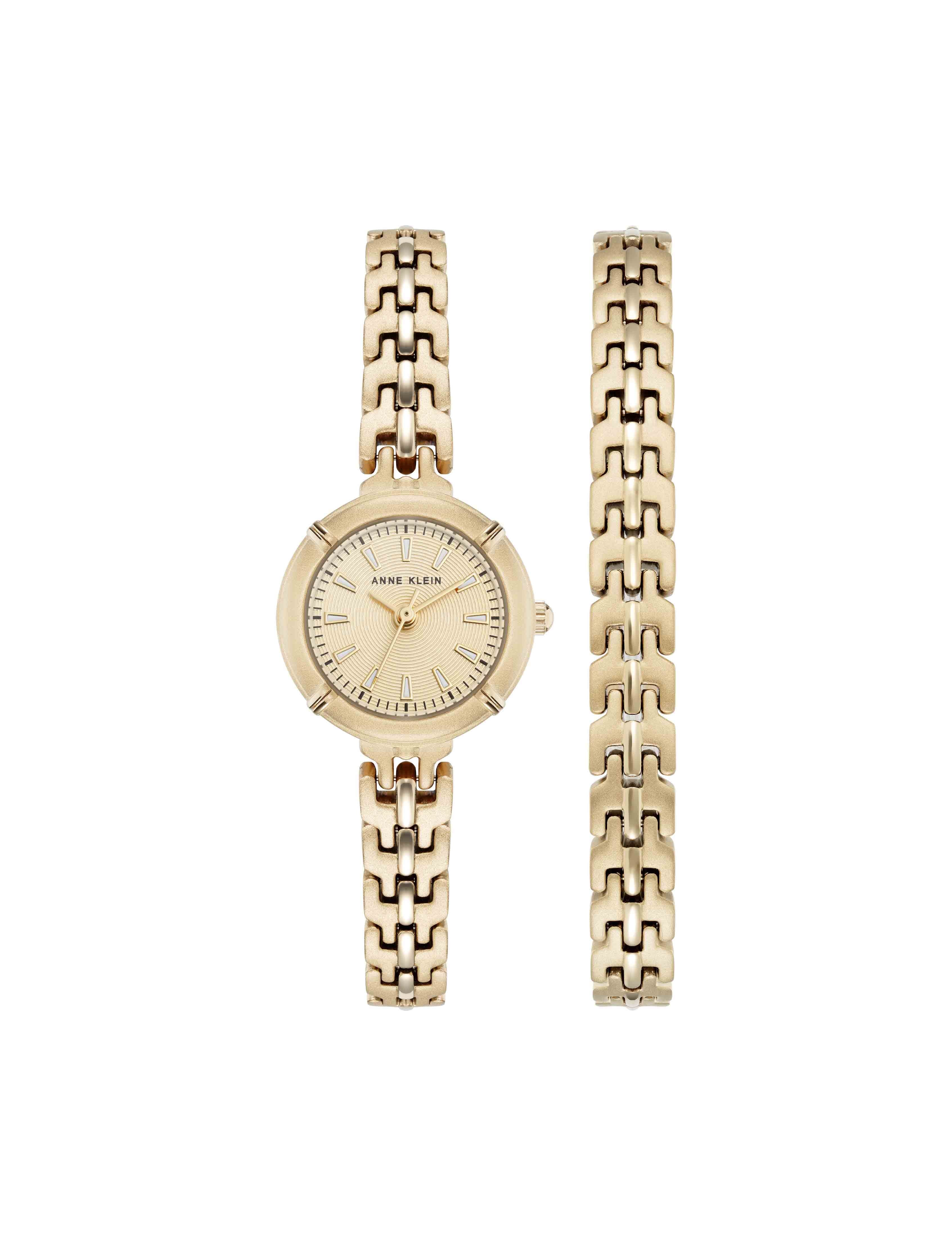 Modern Easy To Read Dial Bracelet Watch Set