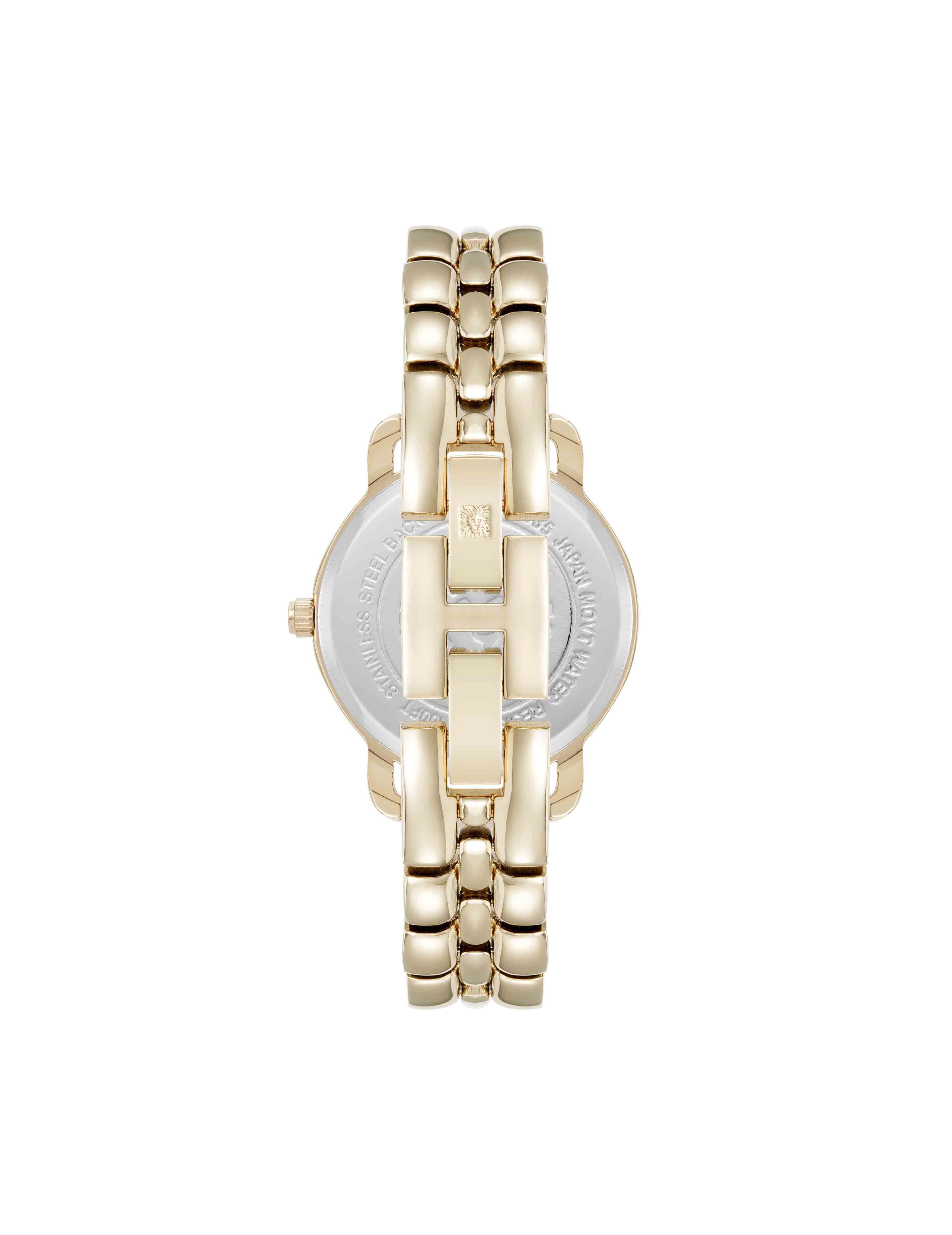 Signature Round Crystal Accented Dial Watch