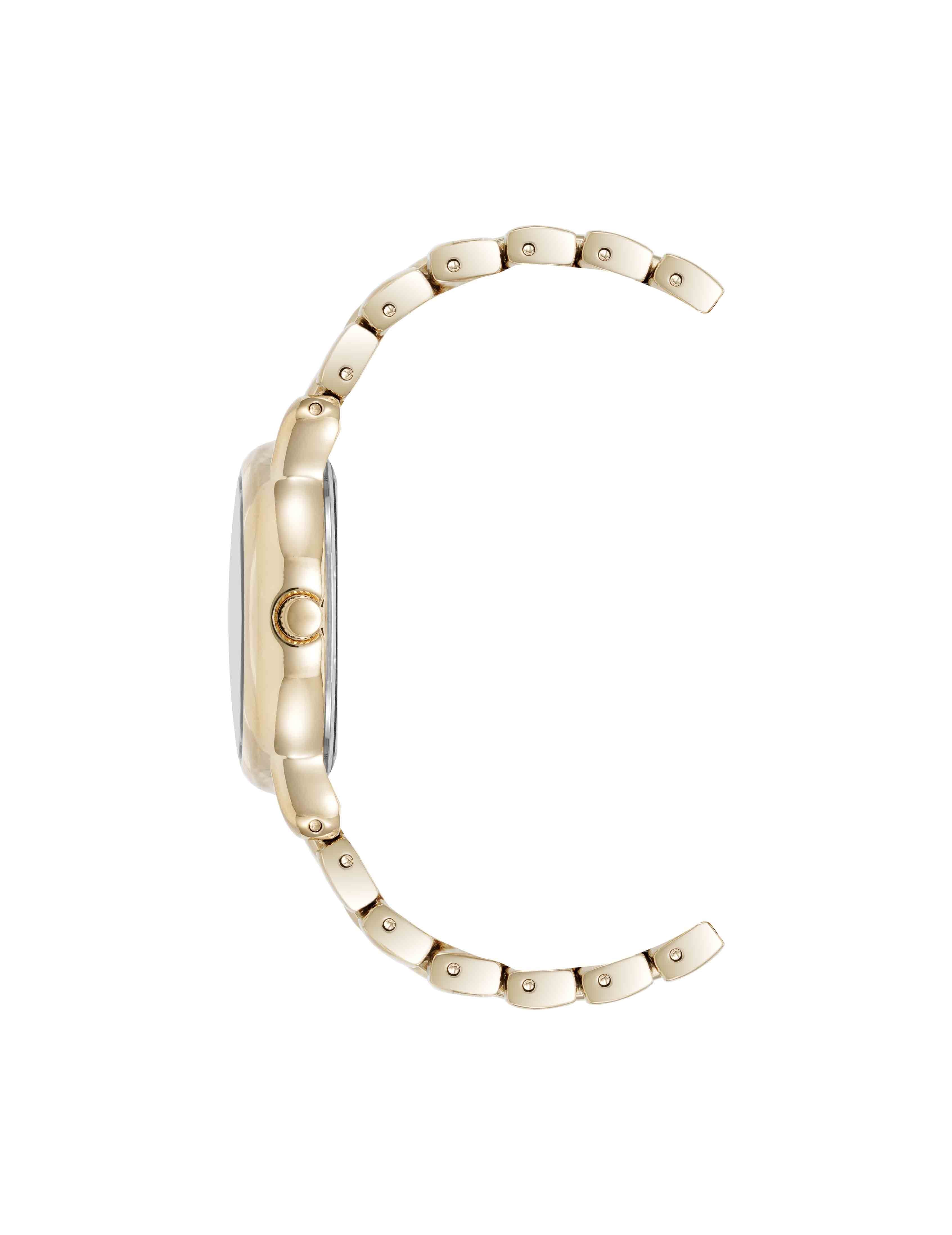Signature Round Crystal Accented Dial Watch