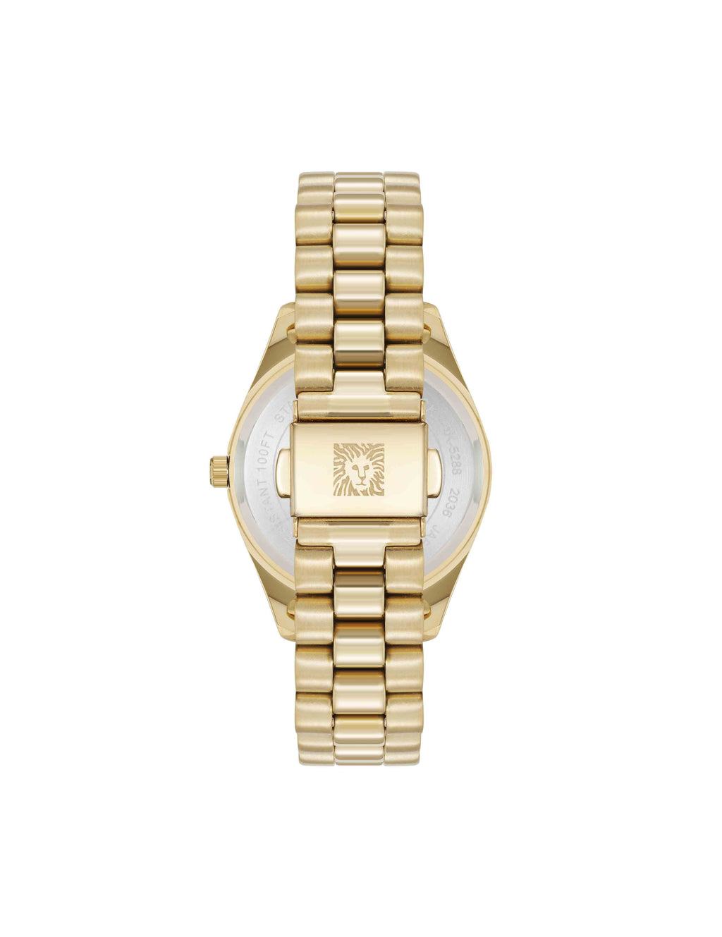 Stainless Steel Floral Dial Watch