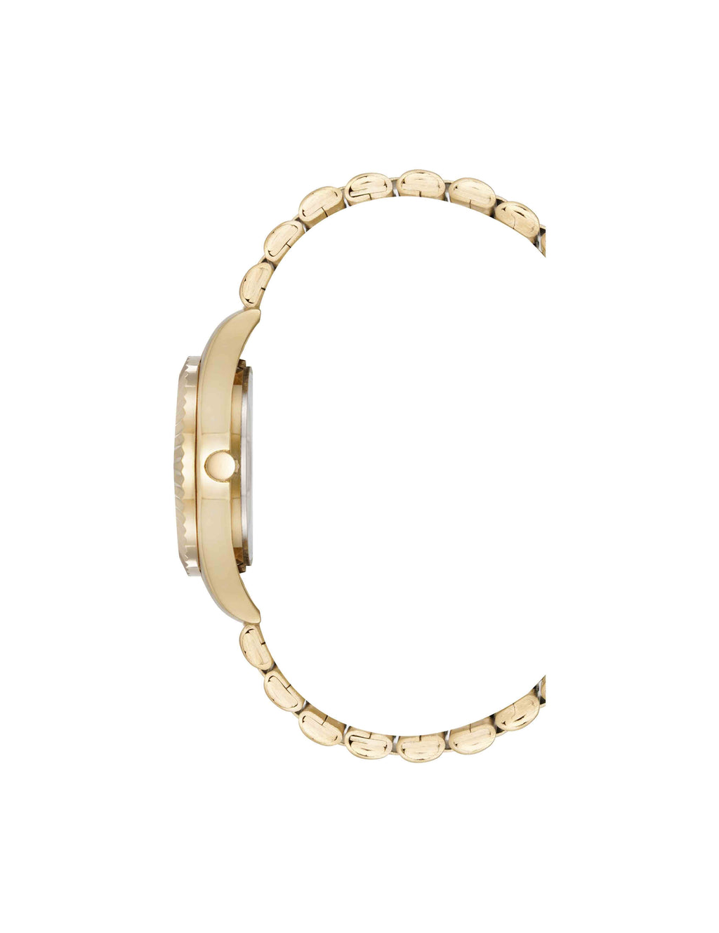 Stainless Steel Floral Dial Watch