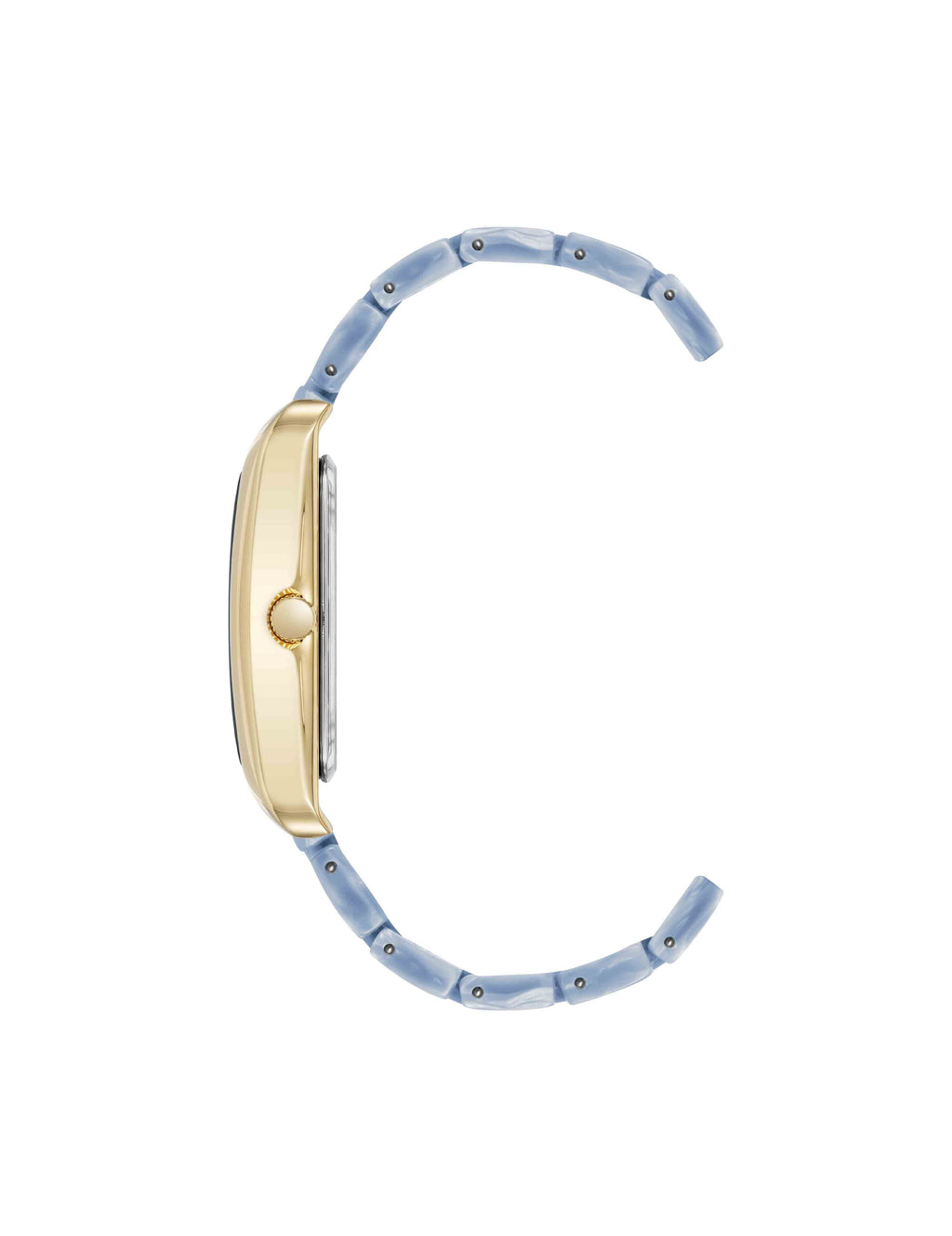 Delicate Rectangular Acetate Link Bracelet Watch