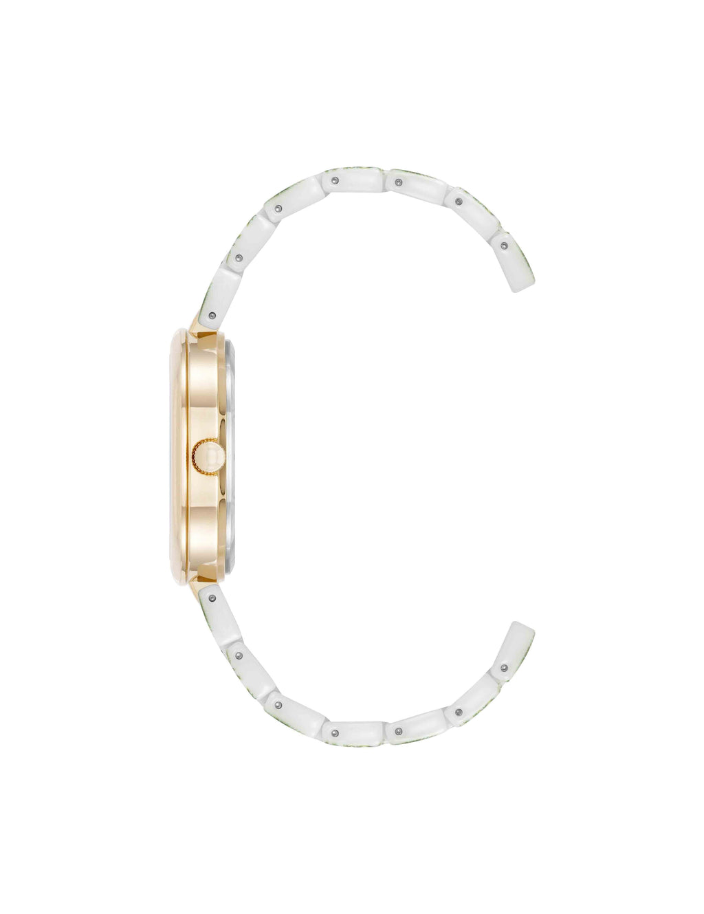 Botanical Pattern Ceramic Bracelet Watch