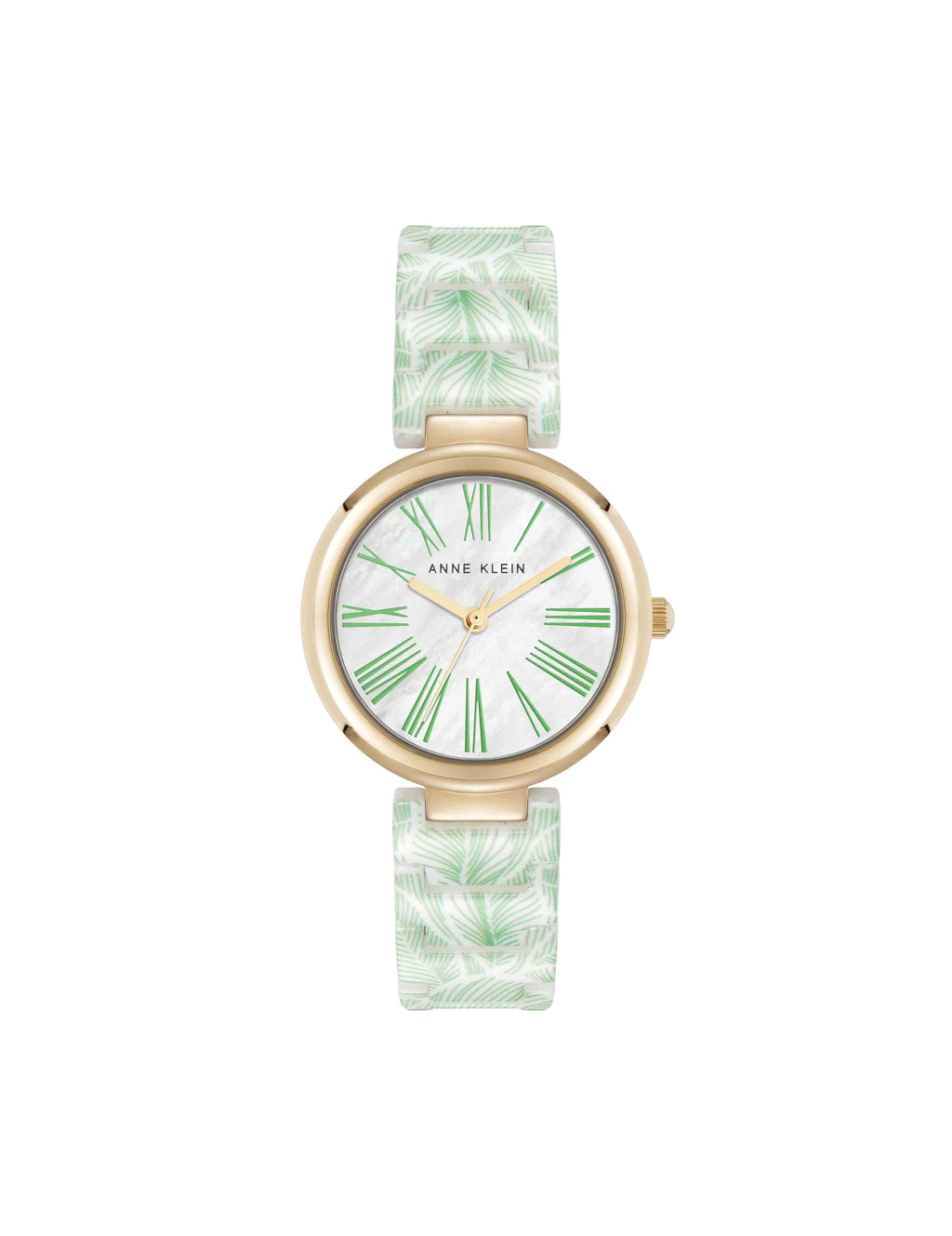 Botanical Pattern Ceramic Bracelet Watch