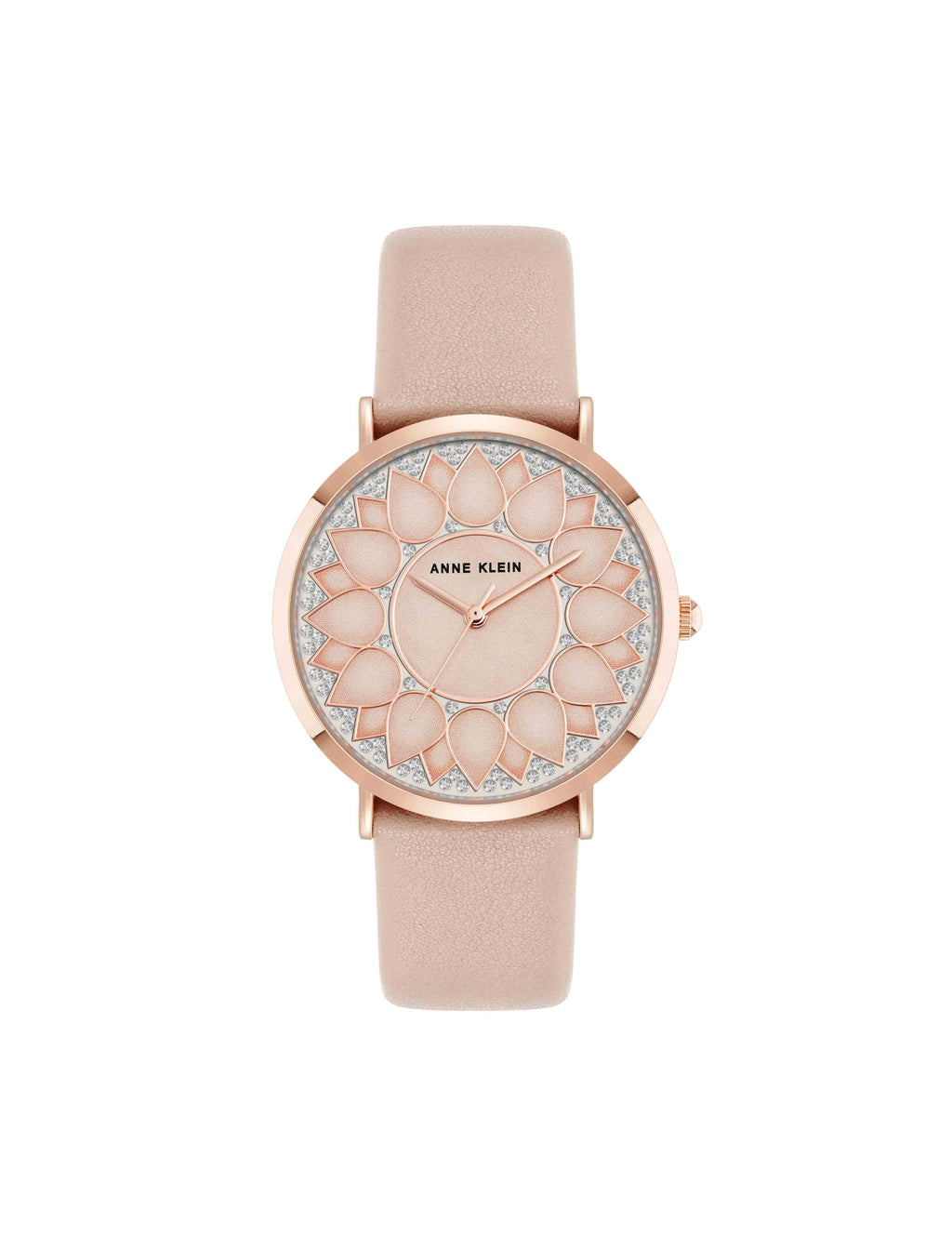 Patterned Dial Strap Watch